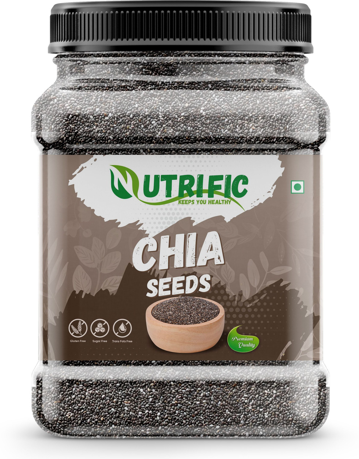 Image of Nutrific Seeds Combo Pack | Raw Edible Seeds | Seeds Combo (200gm Each) Chia Seeds, Sunflower Seeds, Pumpkin Seeds, Watermelon Seeds, Brown Flax Seeds
