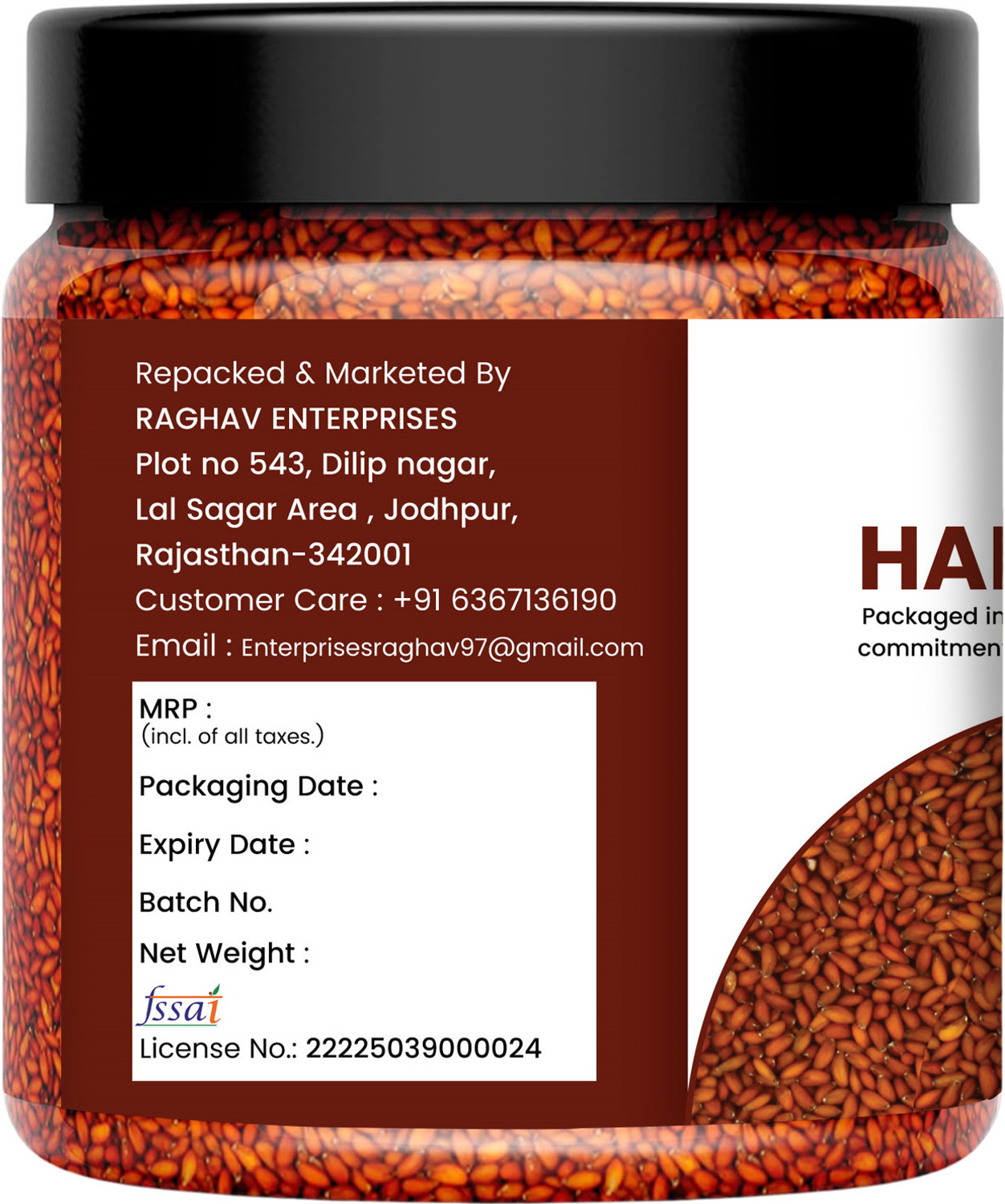 Image of NUTRI ZAIKA Halim Seeds | Garden Cress Seeds | Iron & Protein Rich Energy Booster Garden Cress Seeds