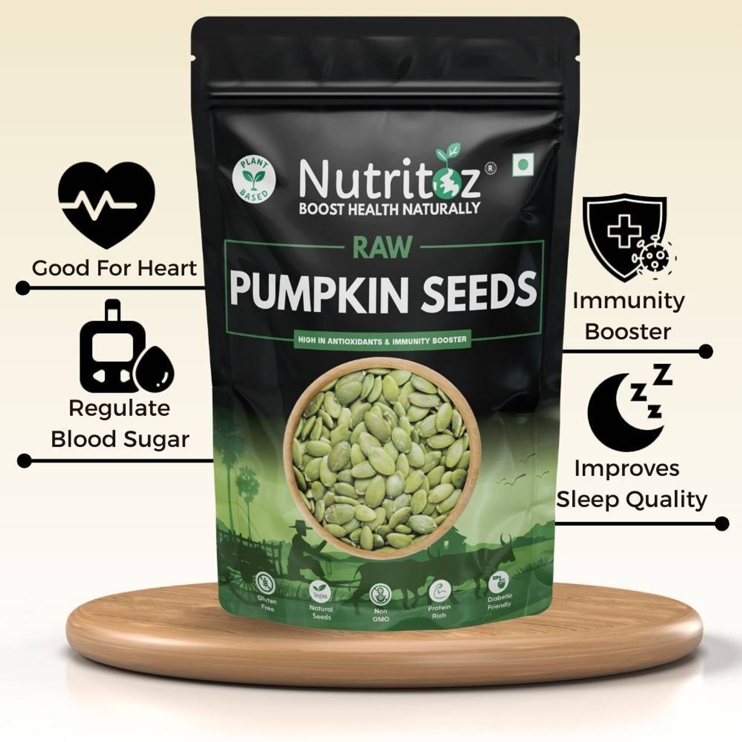 Nutritoz Premium Pumpkin Seeds 4 L - Image 3