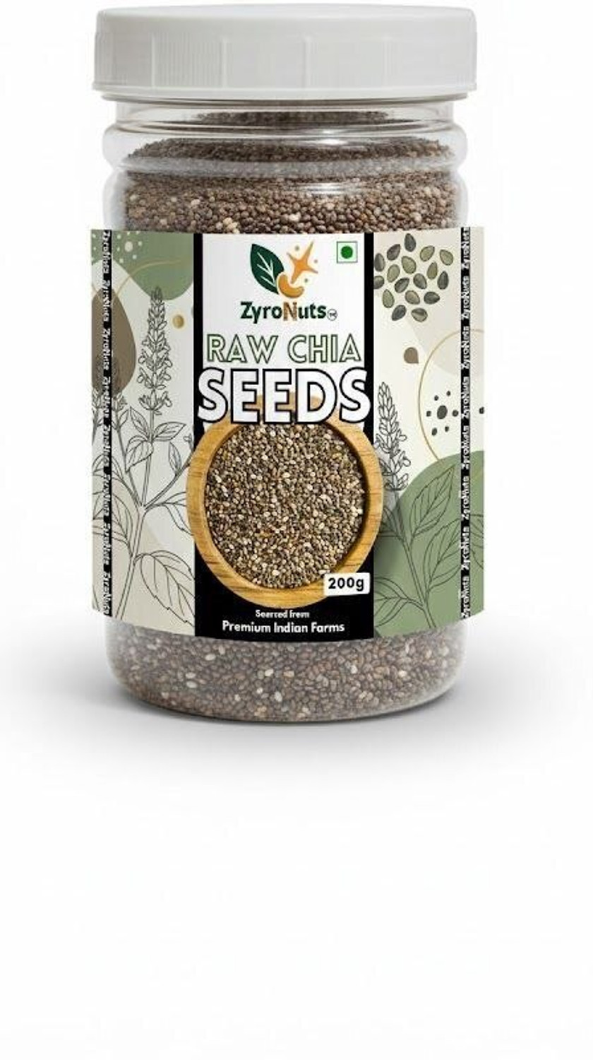 Image of ZYRONUTS Raw chia seed 200g Chia Seeds
