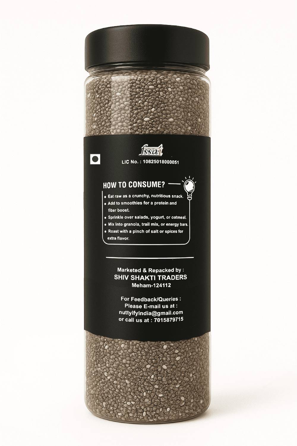 NUTTYLYF Raw Chia Seeds 139g - Image 2