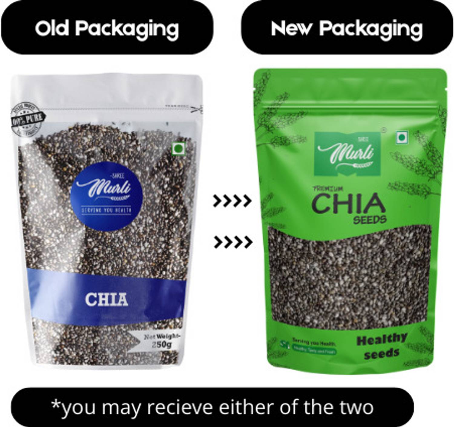 SHREE MURLI Raw Chia Seeds 1 Kg - Image 3