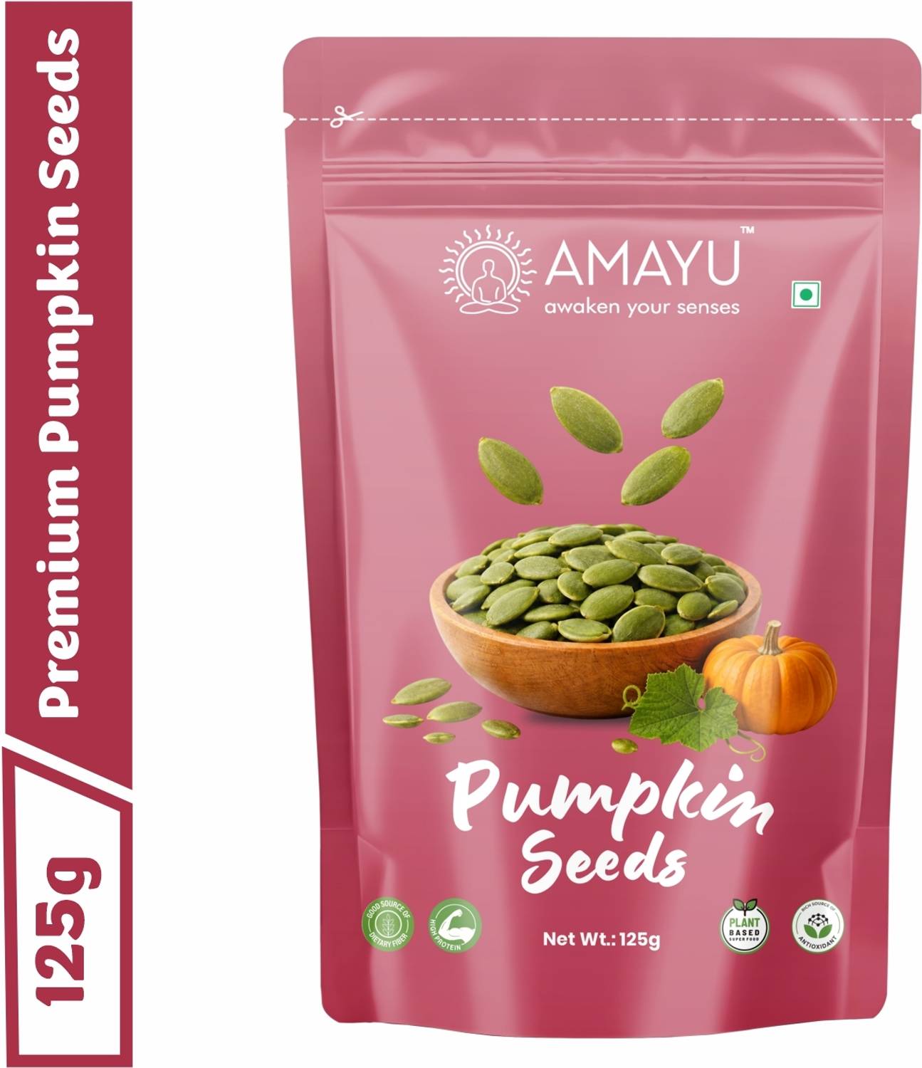 AMAYU Raw Pumpkin Seeds for Eating | Healthy Seeds | High in Protein Pumpkin Seeds
