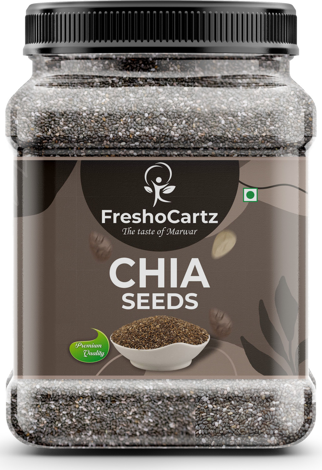 Image of FreshoCartz Raw Chia Seeds for Weight Loss with Omega 3, Calcium and Zinc, Fiber Rich Seeds Chia Seeds