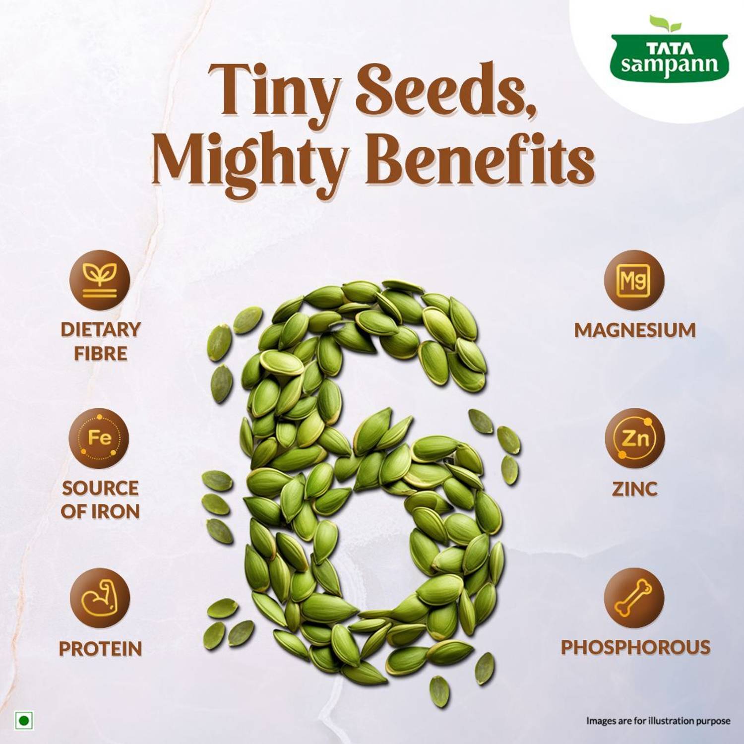 Tata Sampann Premium Pumpkin Seeds 200g - Image 4