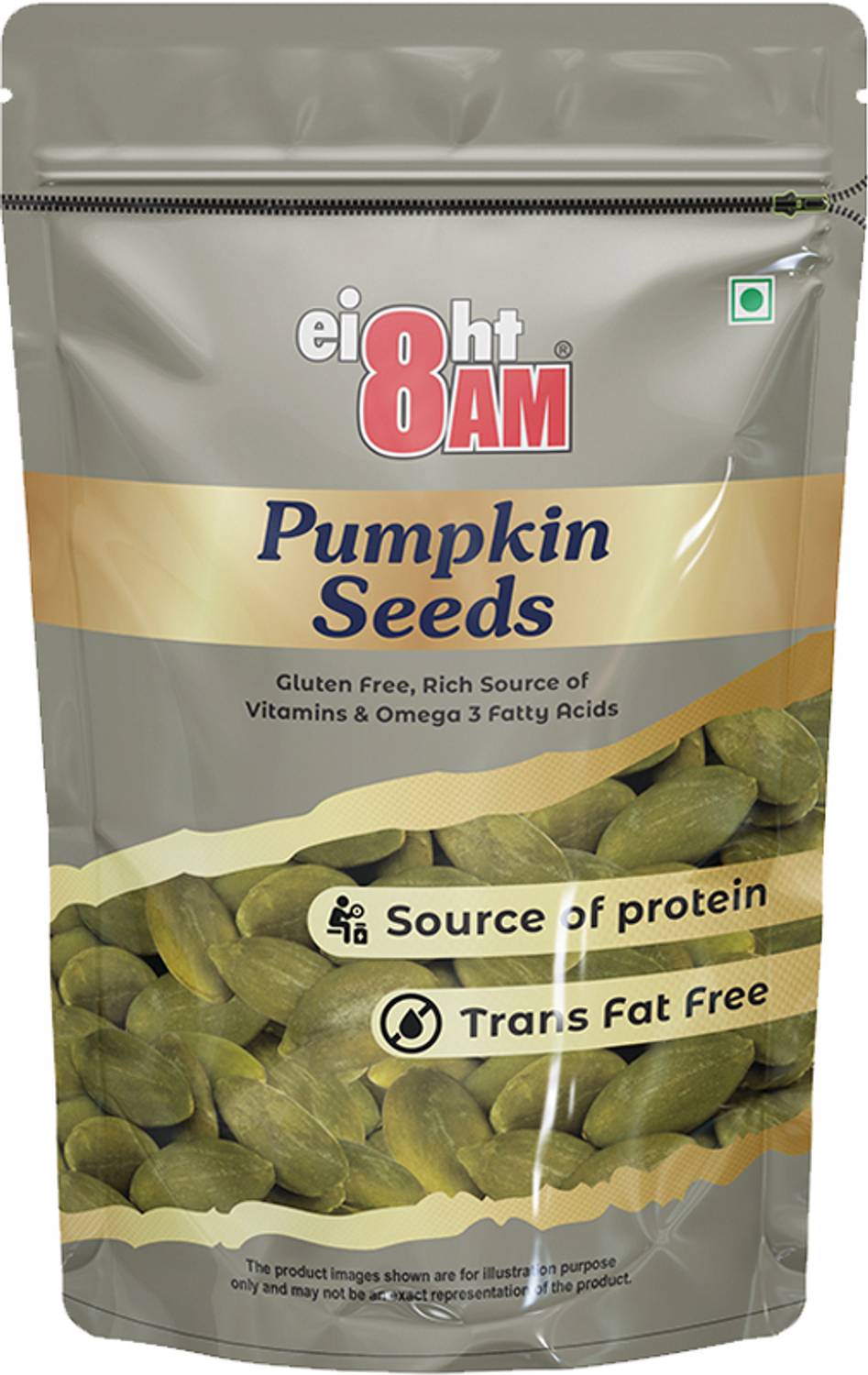 8AM Pumpkin Seeds for eating, Rich in Protein and Fiber | Healthy Nutrition Pumpkin Seeds