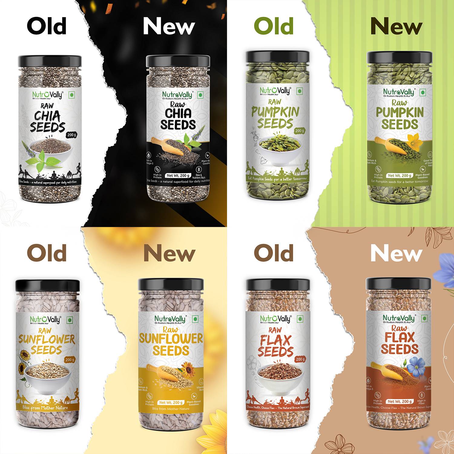 NutroVally Chia, Flax, Pumpkin & Sunflower Seeds - Image 5