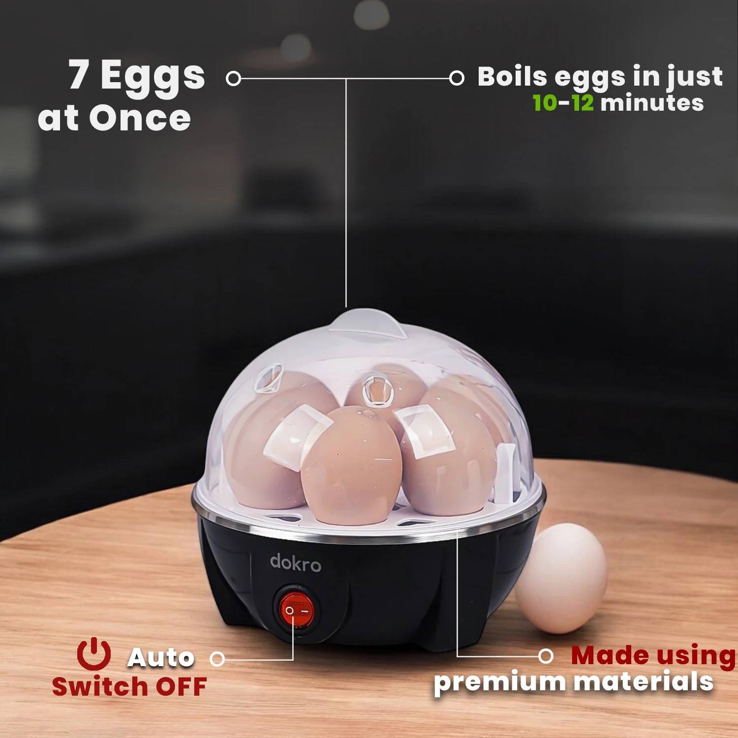 डोकरो Electric Egg Boiler PEB1 - Image 2