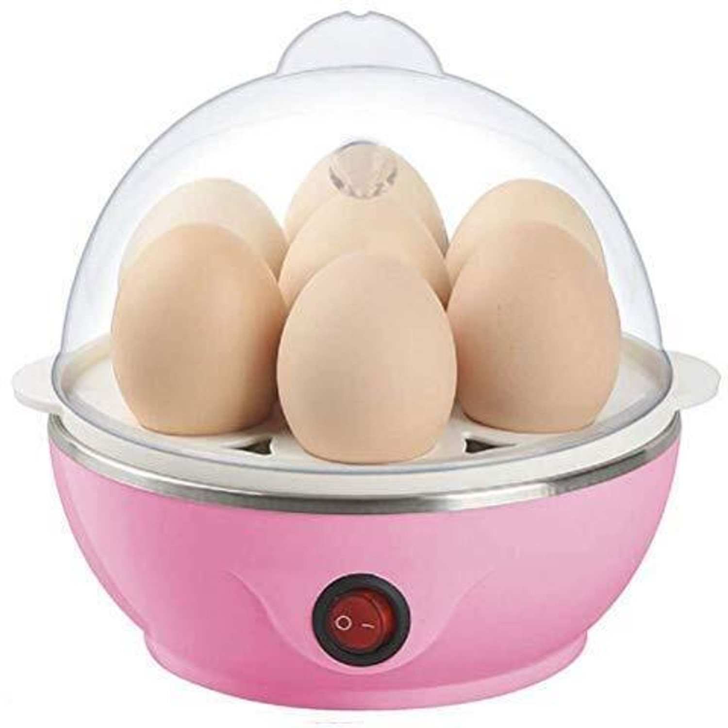 Image of GHE Automatic Off 7 Egg Poacher for Steaming, Cooking, Boiling and Frying Egg Boiler Electric Egg Cooker