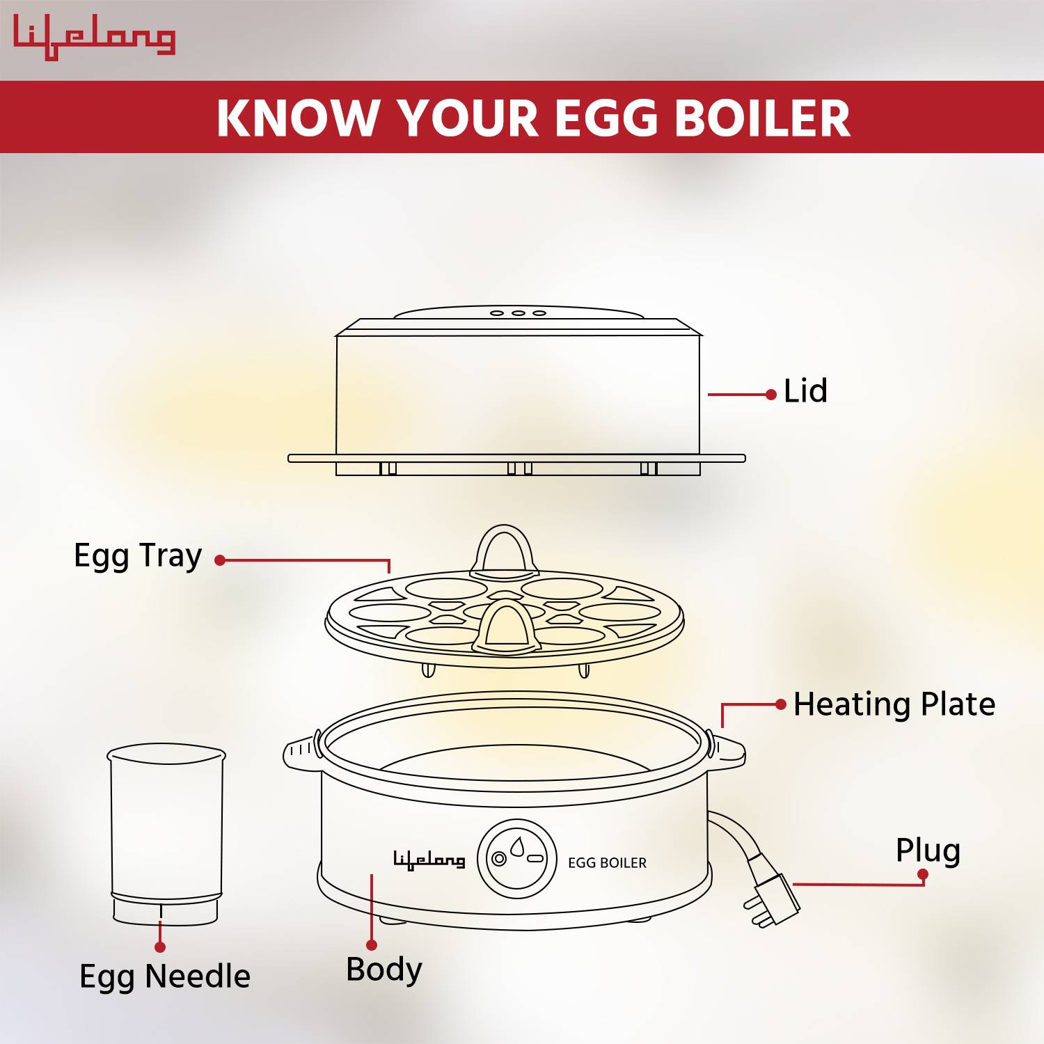 Lifelong LLEB05 Egg Boiler Egg Cooker - Image 5