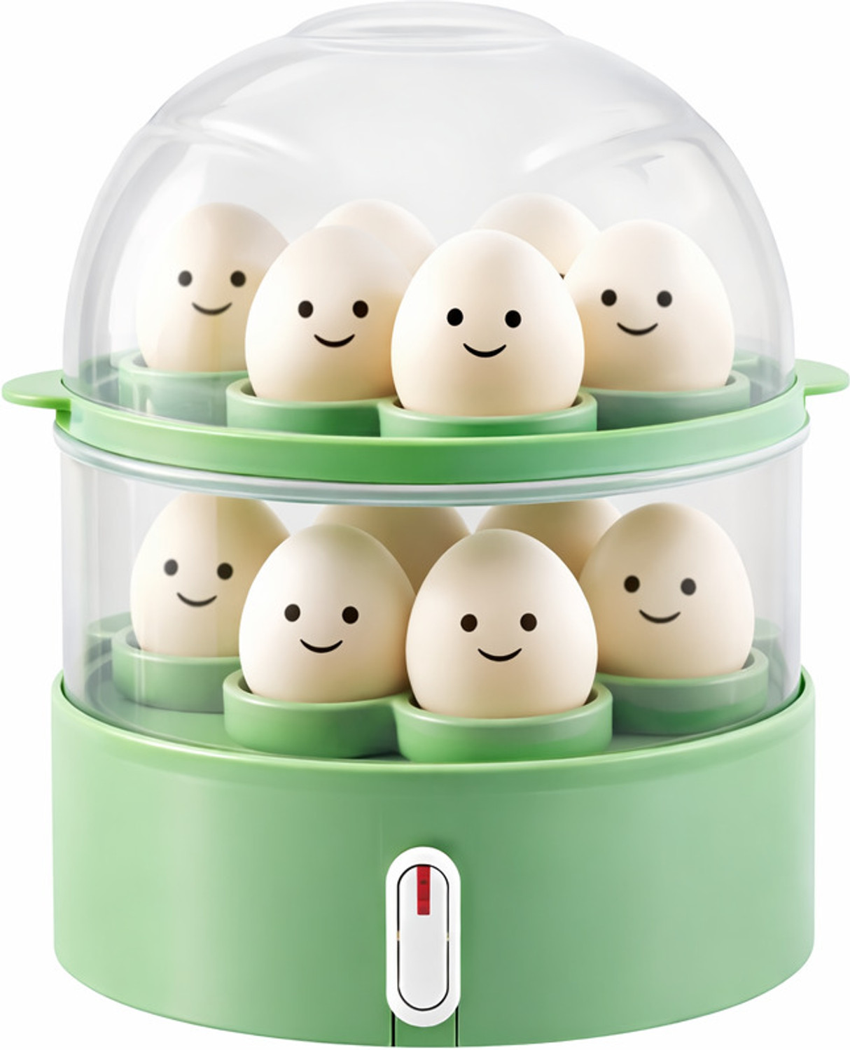 Image of Onshoppy 2 layer Egg Boiler Multi-Function 150W Electric Steamer Boiler /Cooker with Egg Tray Egg Cooker