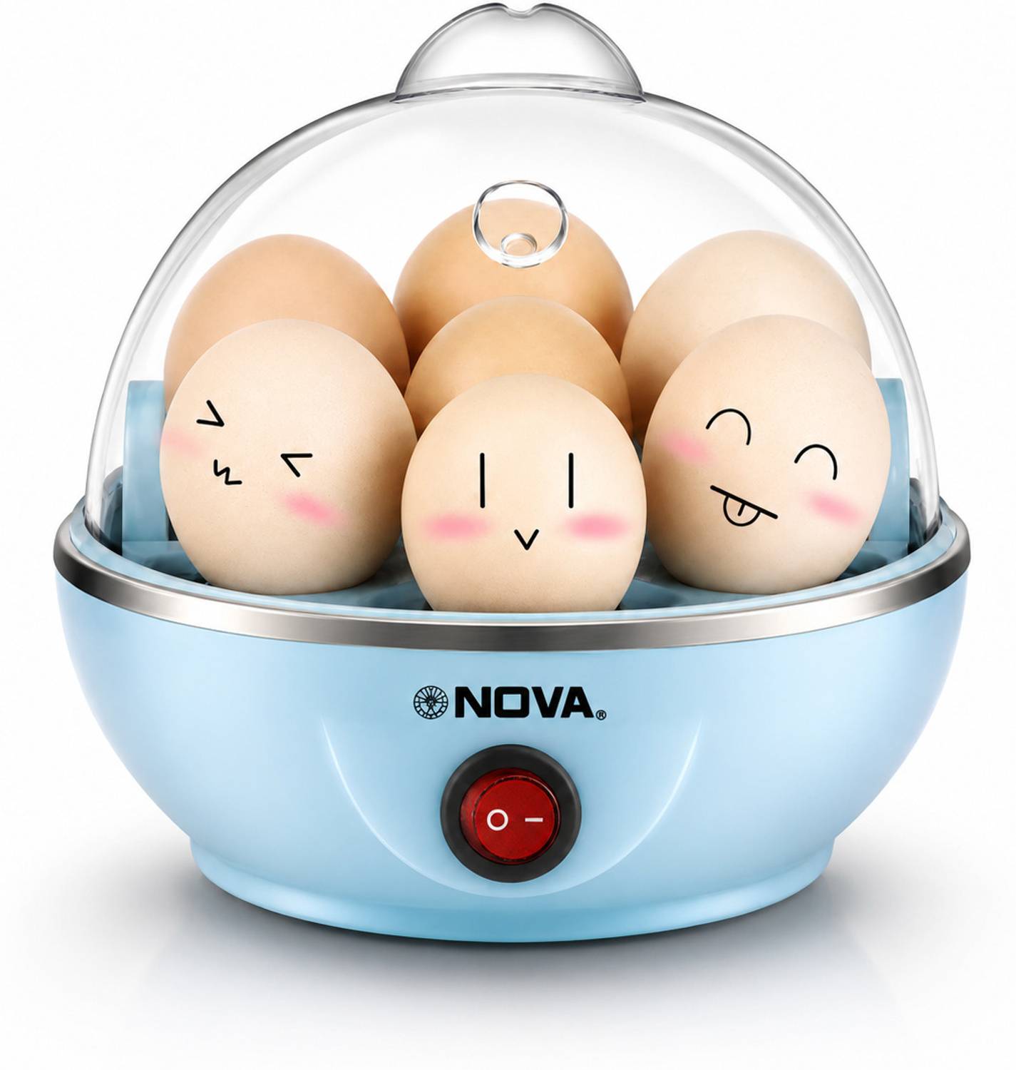 NOVA Blue Electric Egg Boiler NEC 1530 Egg Cooker