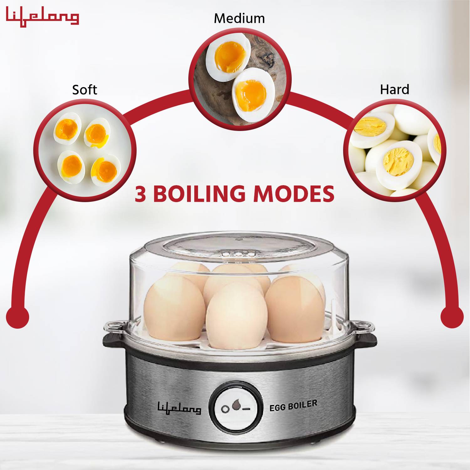 Lifelong LLEB05 Egg Boiler Egg Cooker - Image 2