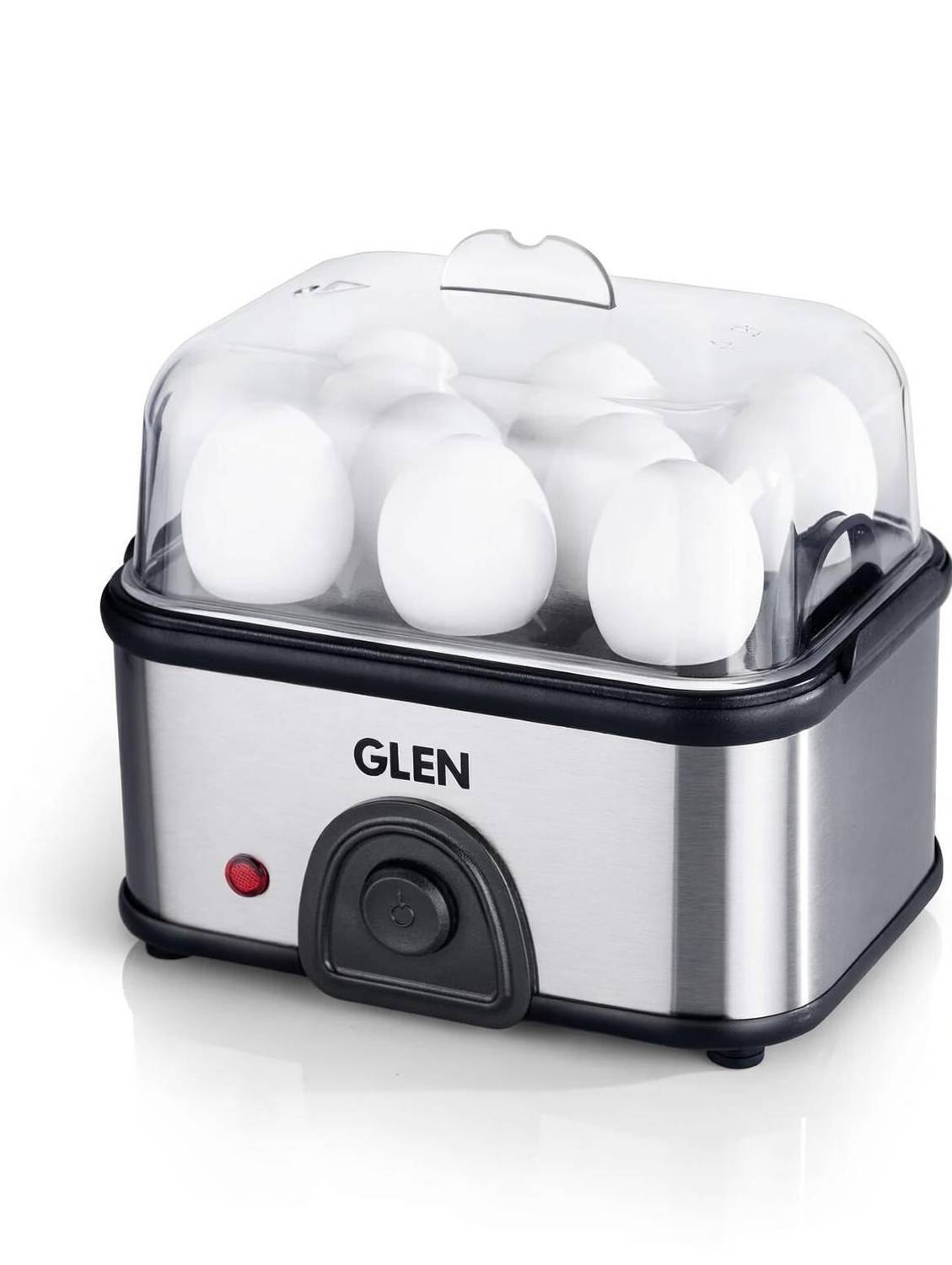 Glen Electric Egg Boiler Steamer Boils 8 Eggs Auto shut Off, Push Button Start 350W SA 3036 Egg Cooker