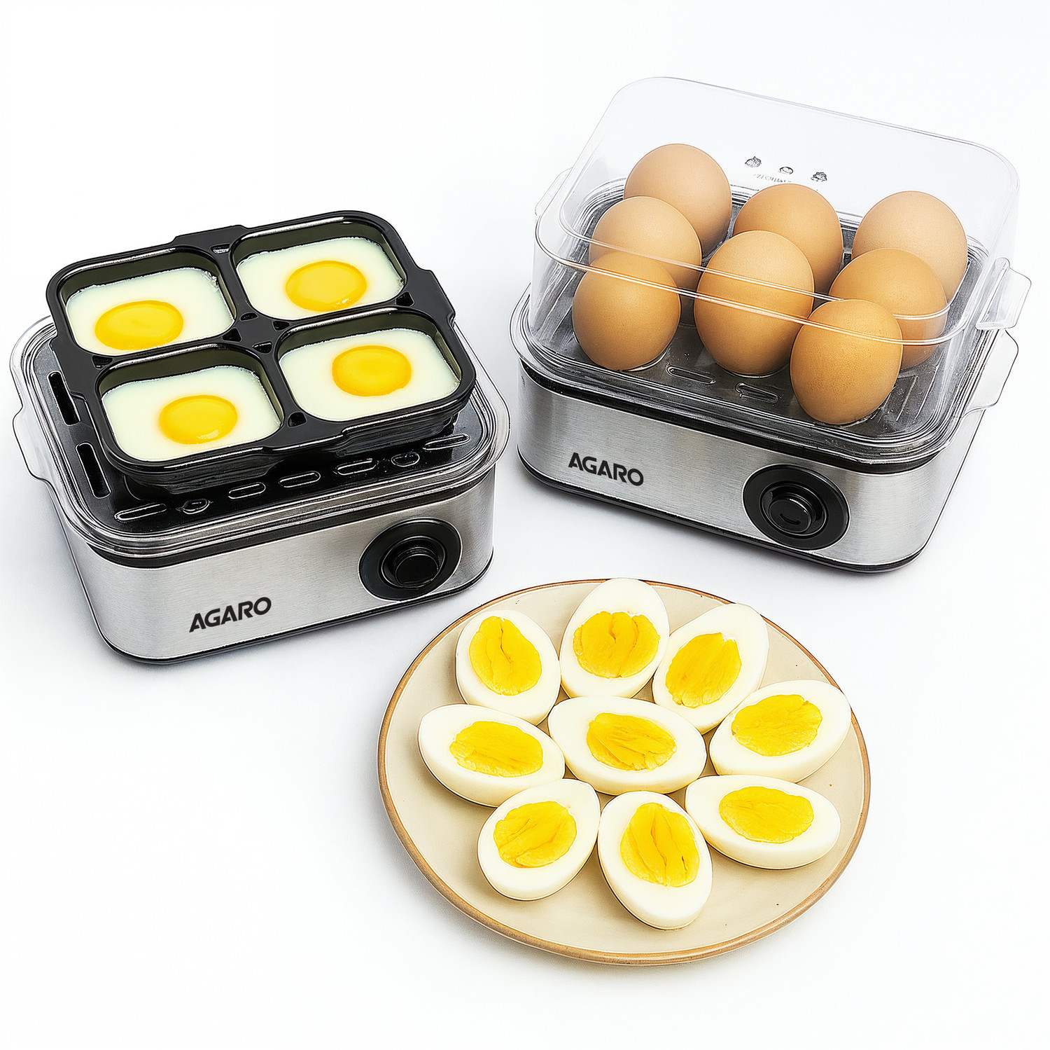 AGARO 3 Boiling Modes, Stainless Steel Body, Transparent Lid, 500... more