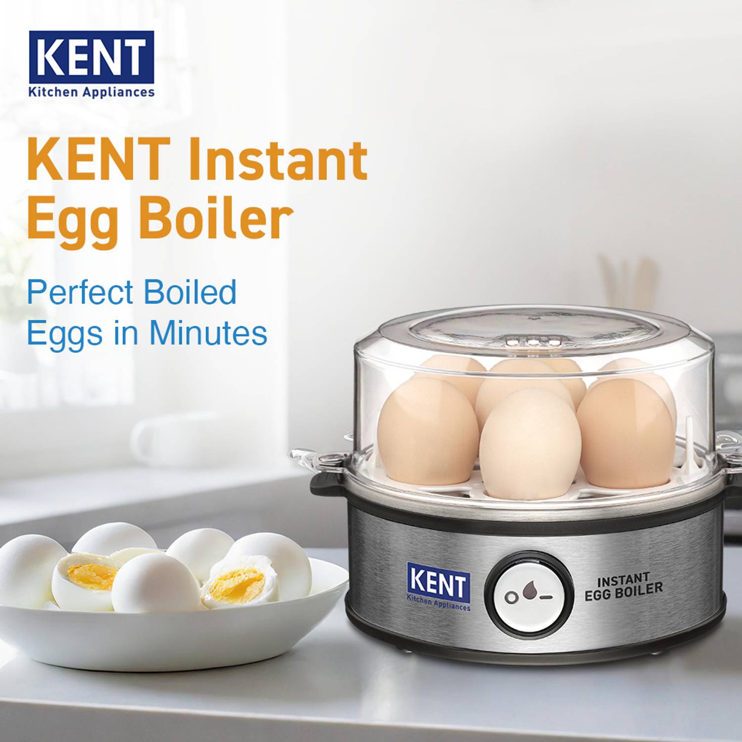 KENT Instant Egg Boiler 116020 Silver - Image 2