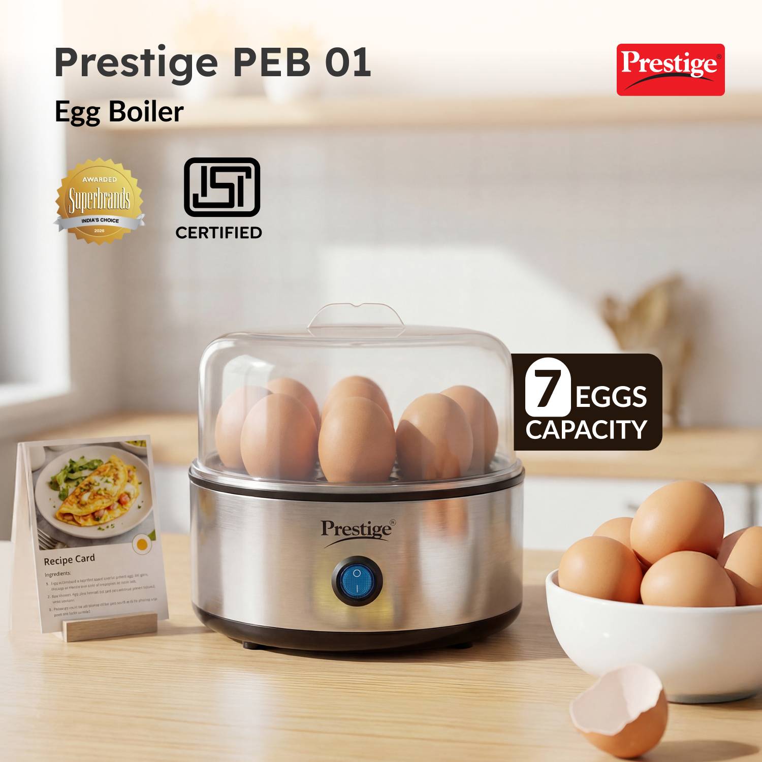 Prestige Egg Boiler PEB-01 Silver - Image 2