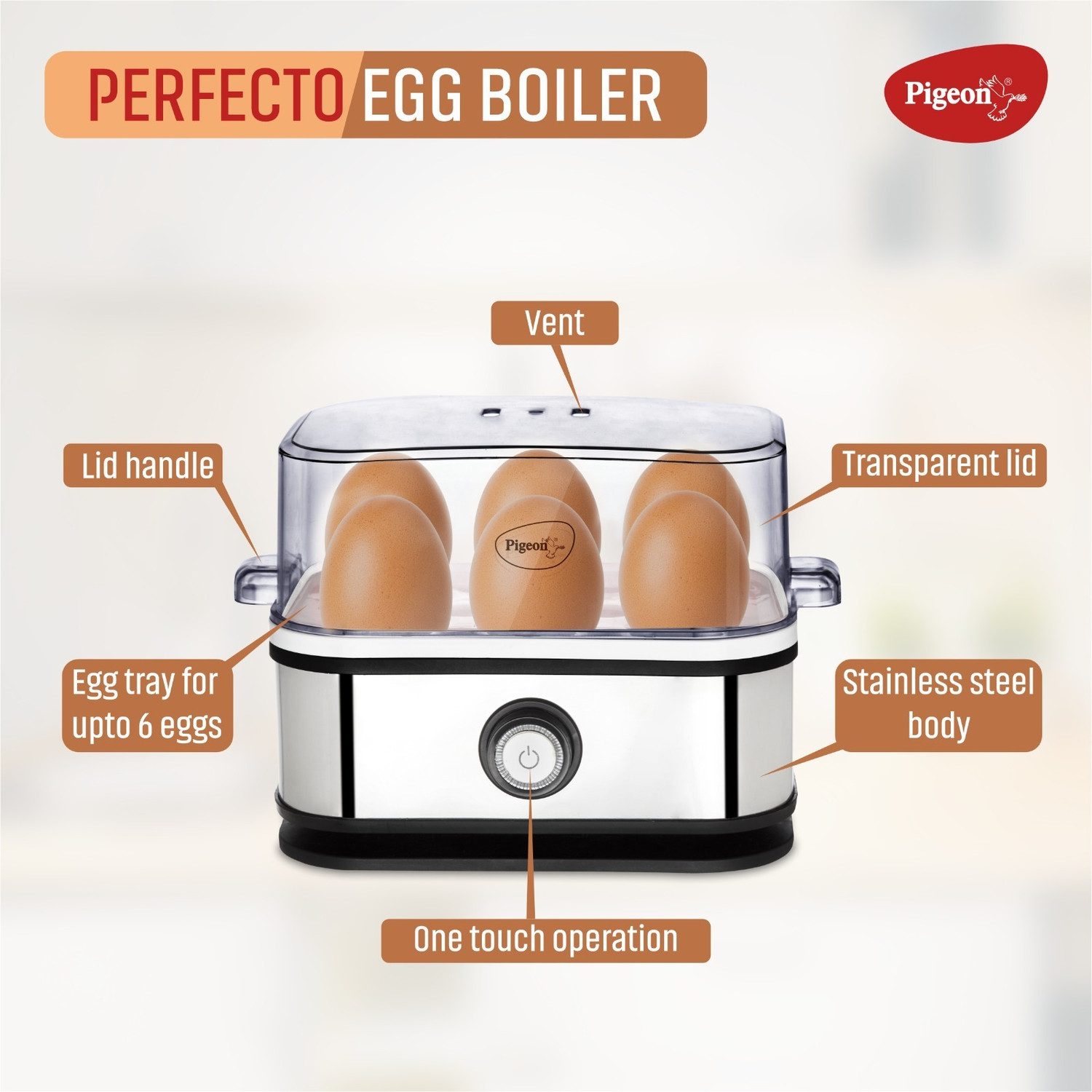 Image of Pigeon Perfecto Egg Boiler 16234 Egg Cooker