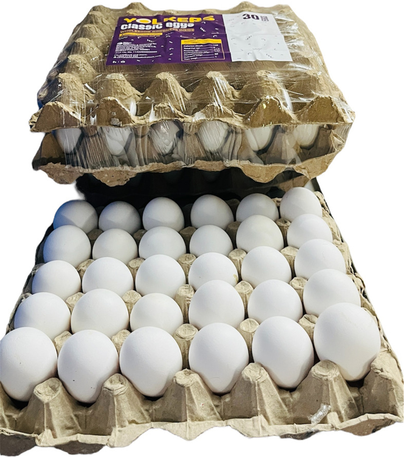 Image of Yolkers Hen White Eggs