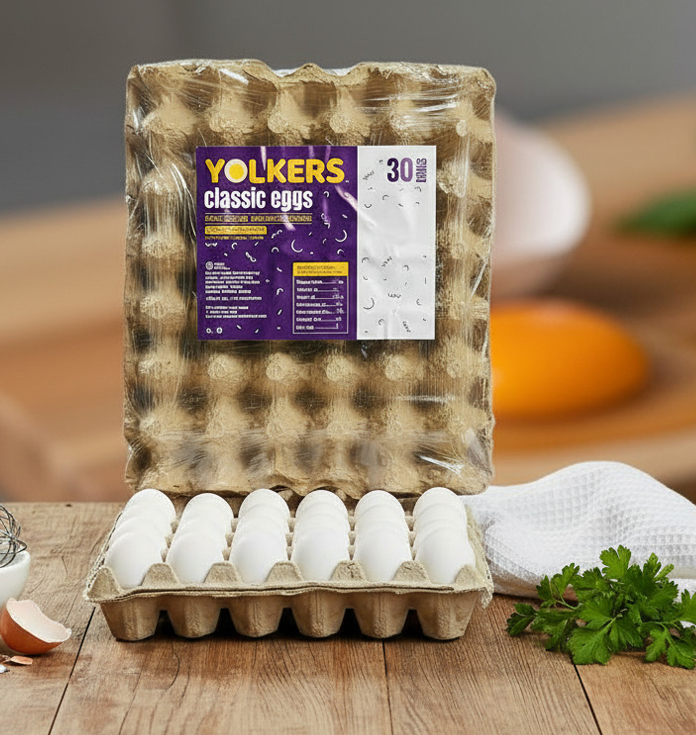Image of Yolkers Hen White Eggs