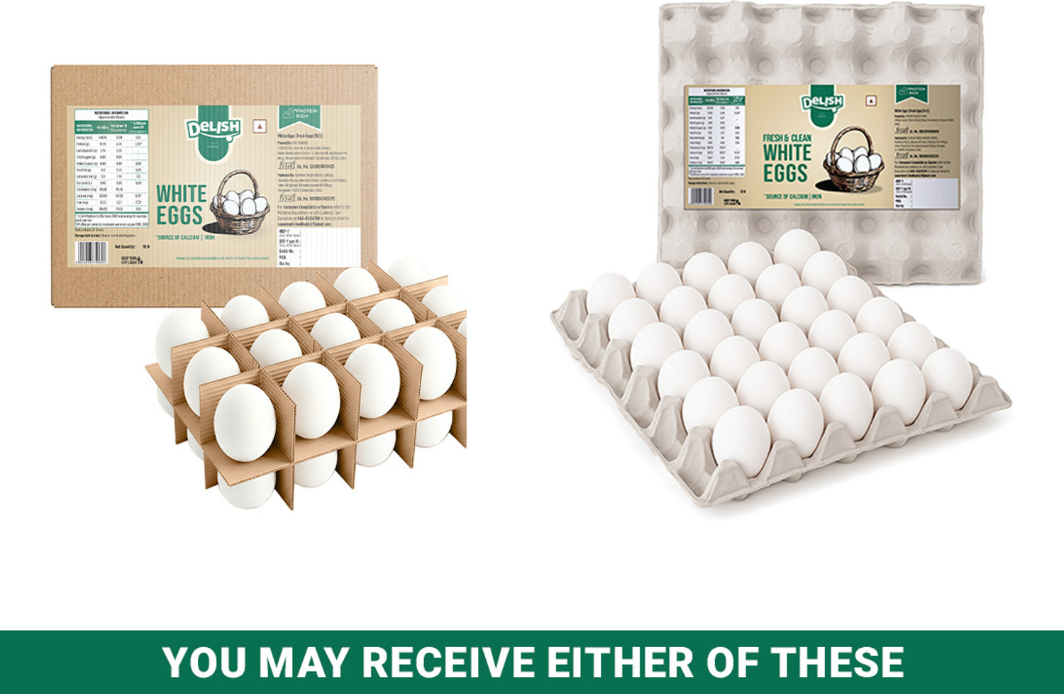 Image of Delish White Eggs