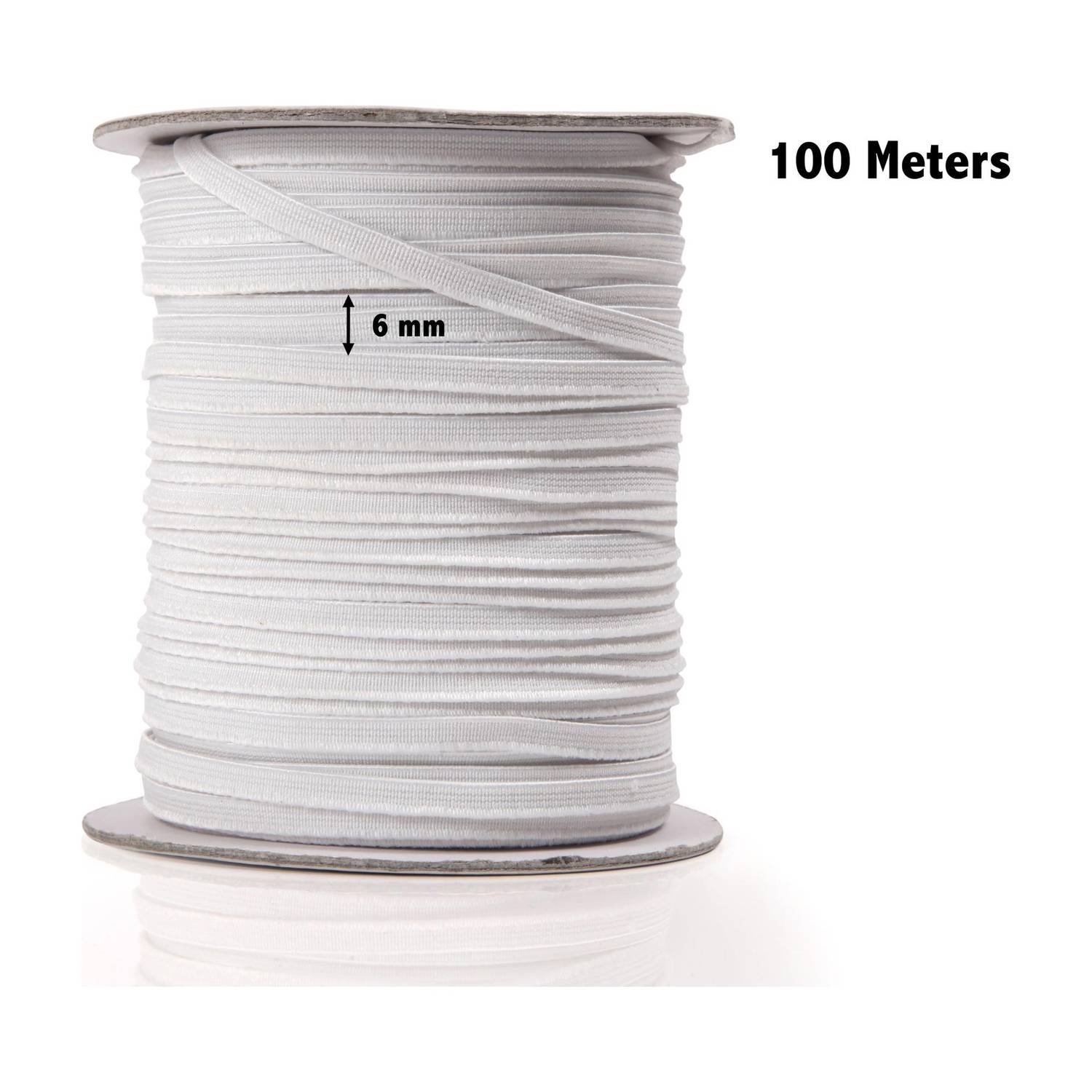 3tee Woven White Elastic