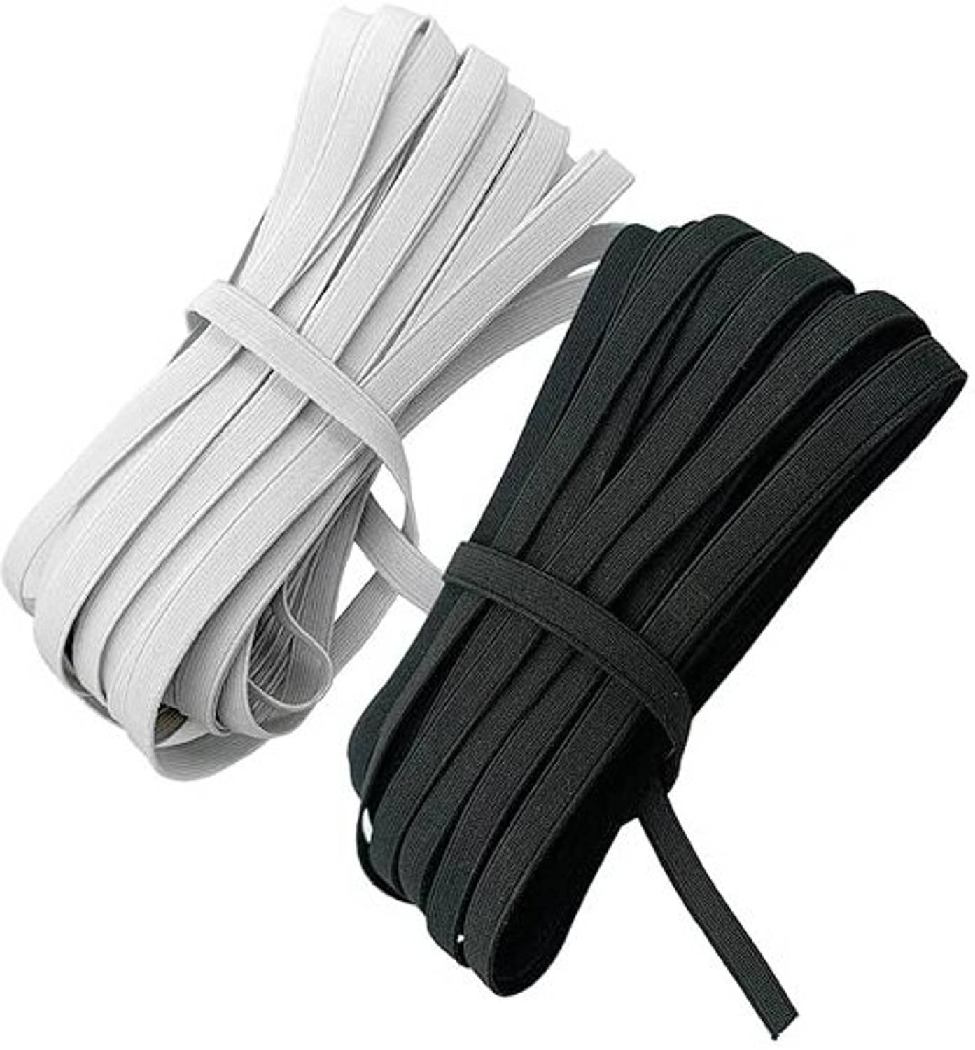 Aakriti Elastic Thread and Cord Black, White Elastic