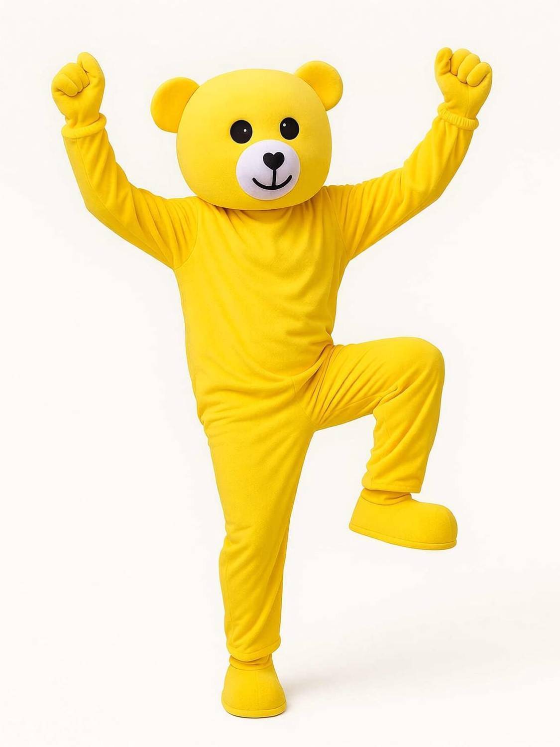 ANUJTOYS Cheerful Yellow Bear Mascot Costume Fun Party & Event Outfit Elders Halloween Costume