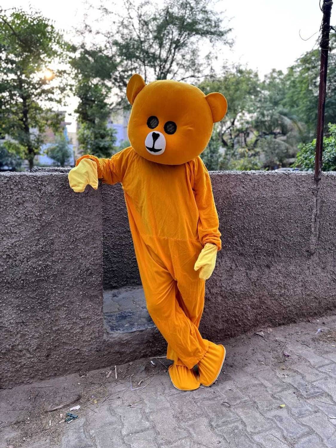 BGT - Attractive Smart Yellow Teddy Bear Mascot Costume For Weddings/Functions Elders Halloween Costume