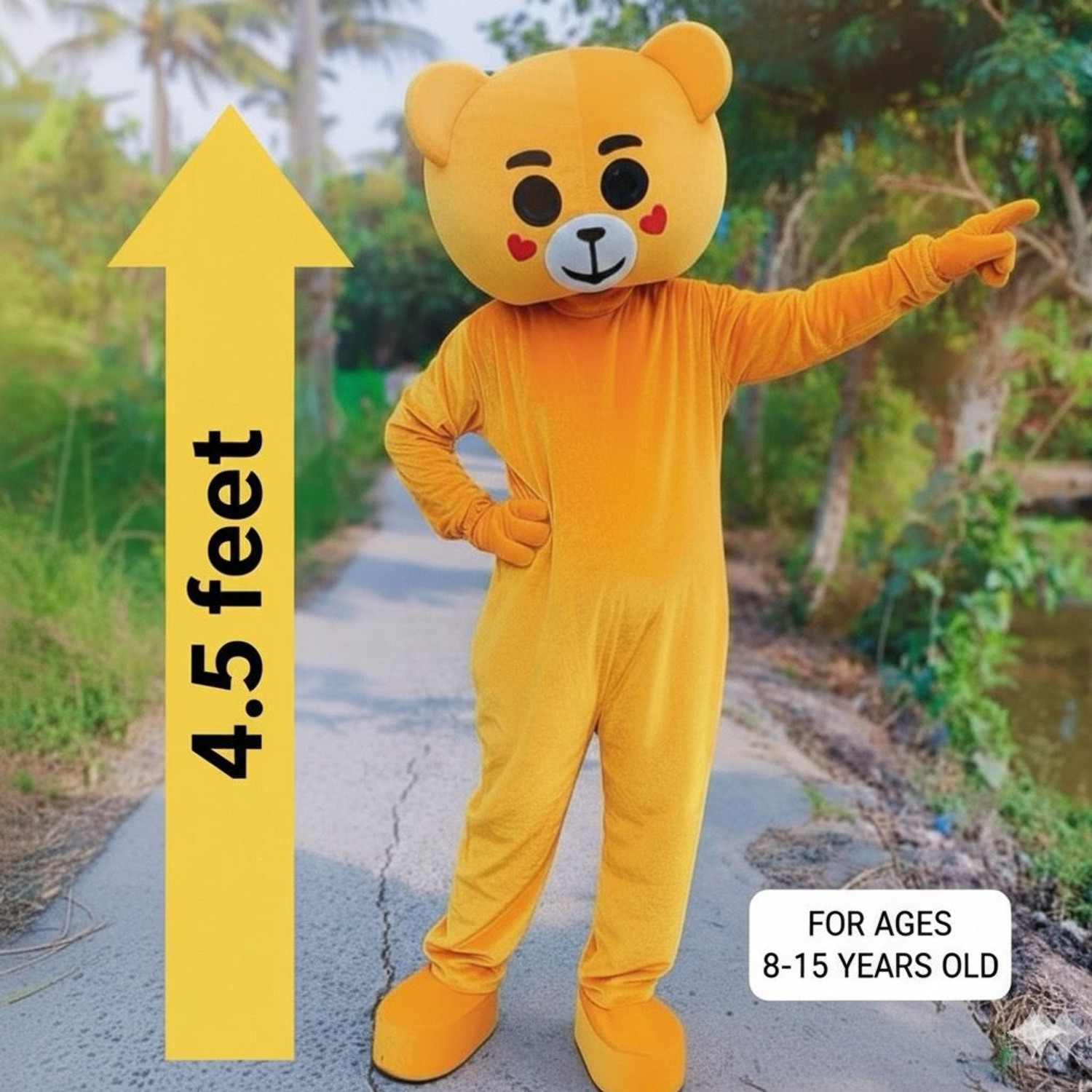 Image of COSTUMEKING Premium quality Pink Kid 4.5 feet Smart Super Look Mascot Costume Elders Halloween Costume