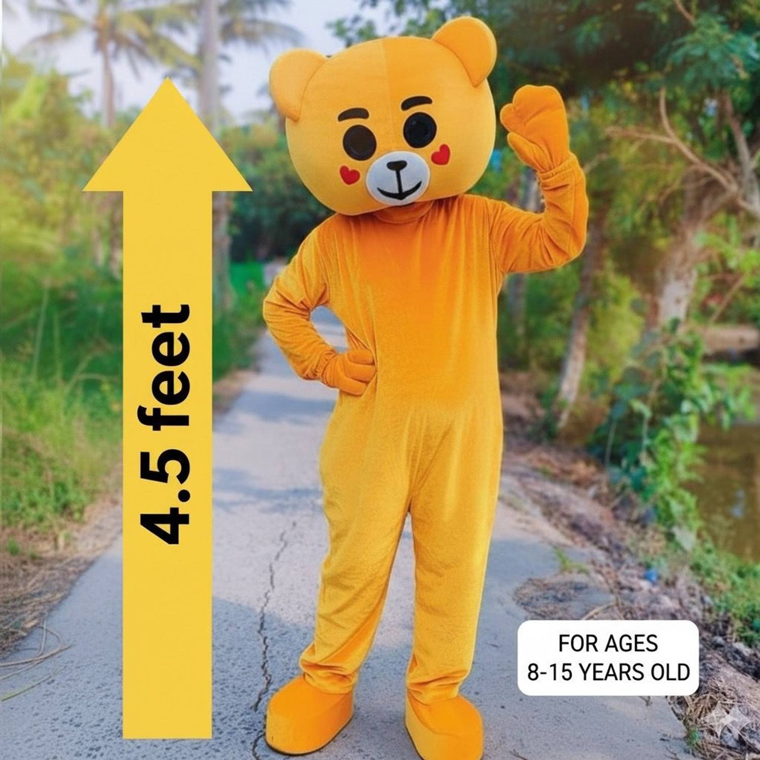 Image of COSTUMEKING Premium quality Pink Kid 4.5 feet Smart Super Look Mascot Costume Elders Halloween Costume