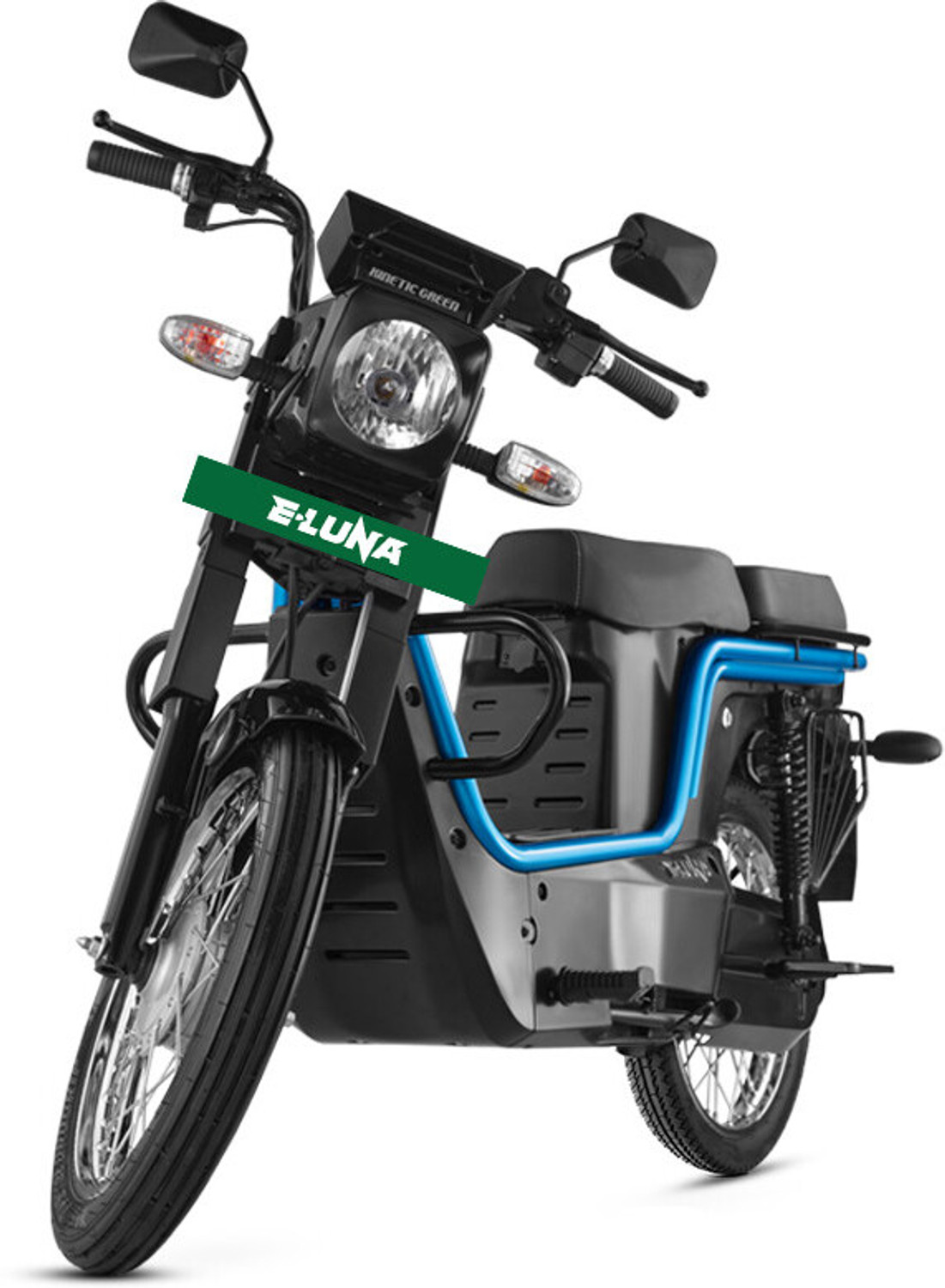 Image of Kinetic Green E Luna X3 Booking for Ex-Showroom Price (with Portable Charger, Ocean Blue)