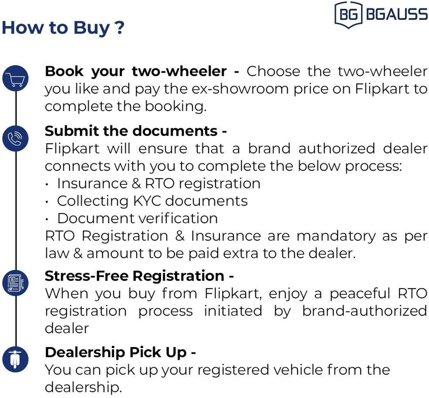 Image of BGauss OOWAH MAX Booking for Ex-Showroom Price (With Charger, Midnight Grey)