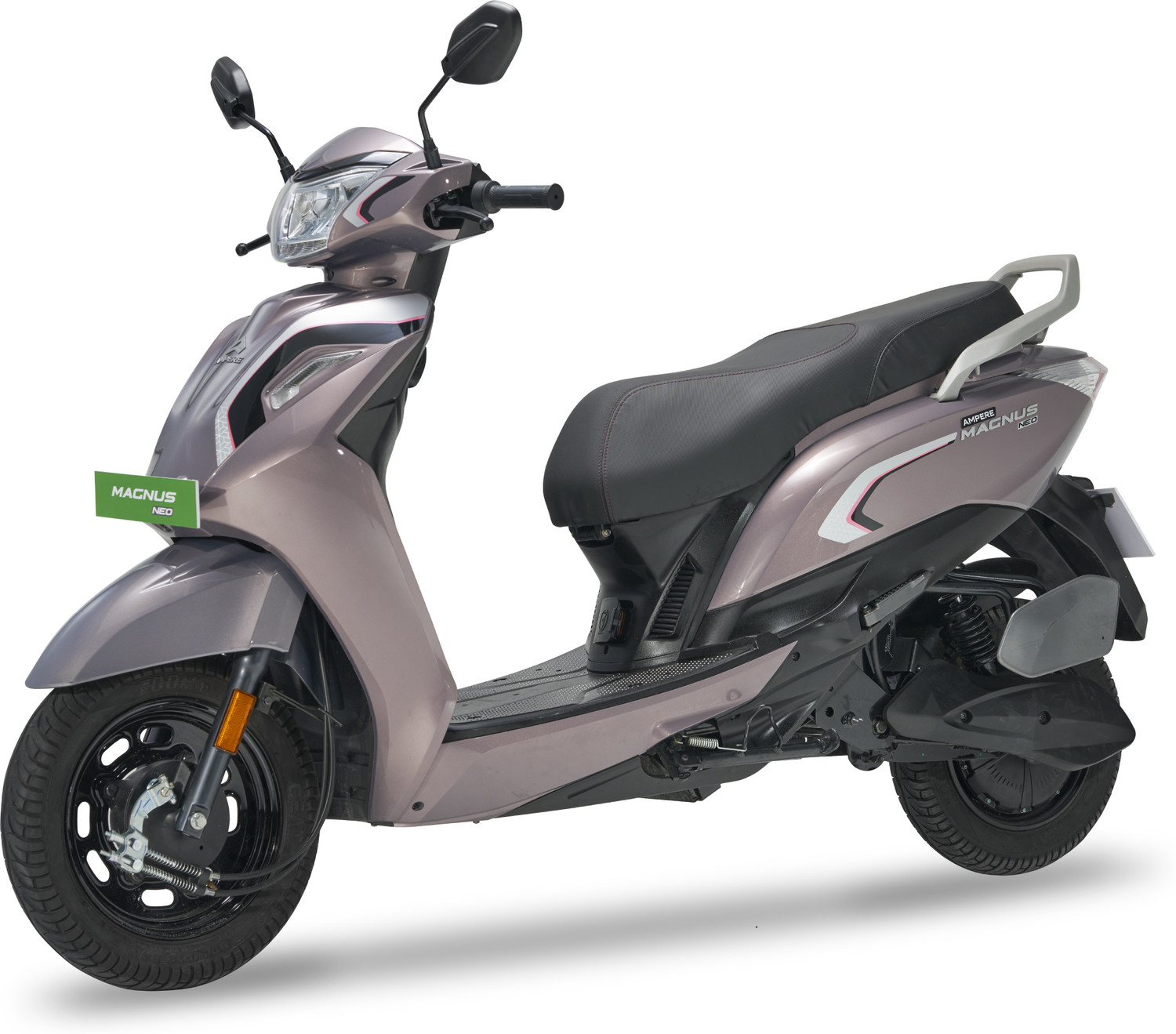 Image of Ampere New Magnus Neo Electric Scooter by Greaves Booking for Ex-Showroom Price (With Charger, Misty Mauve (Single Tone))