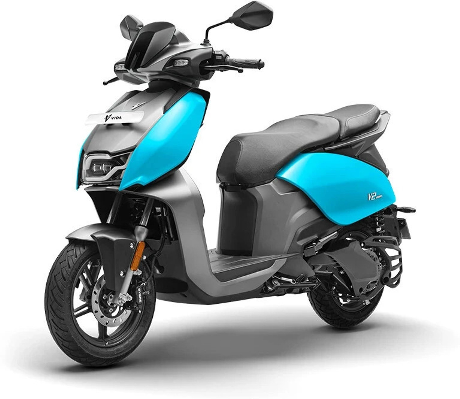 Image of VIDA V2 Plus Electric Scooter by Hero MotoCorp Booking for Ex-Showroom Price (with Portable Charger, Matte Cyan)