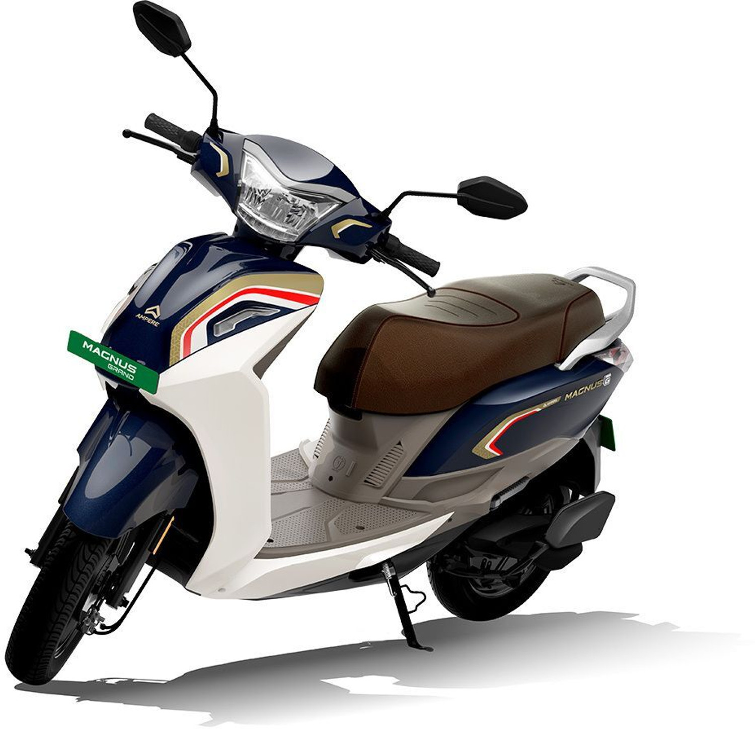 Image of Ampere Magnus Grand Electric Scooter by Greaves Booking for Ex-Showroom Price (With Charger, Ocean Blue)