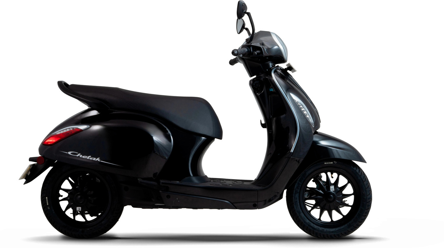 Image of Chetak C3503 Electric Scooter by Bajaj Auto Booking for Ex-Showroom Price (with Portable Charger, Brooklyn Black)