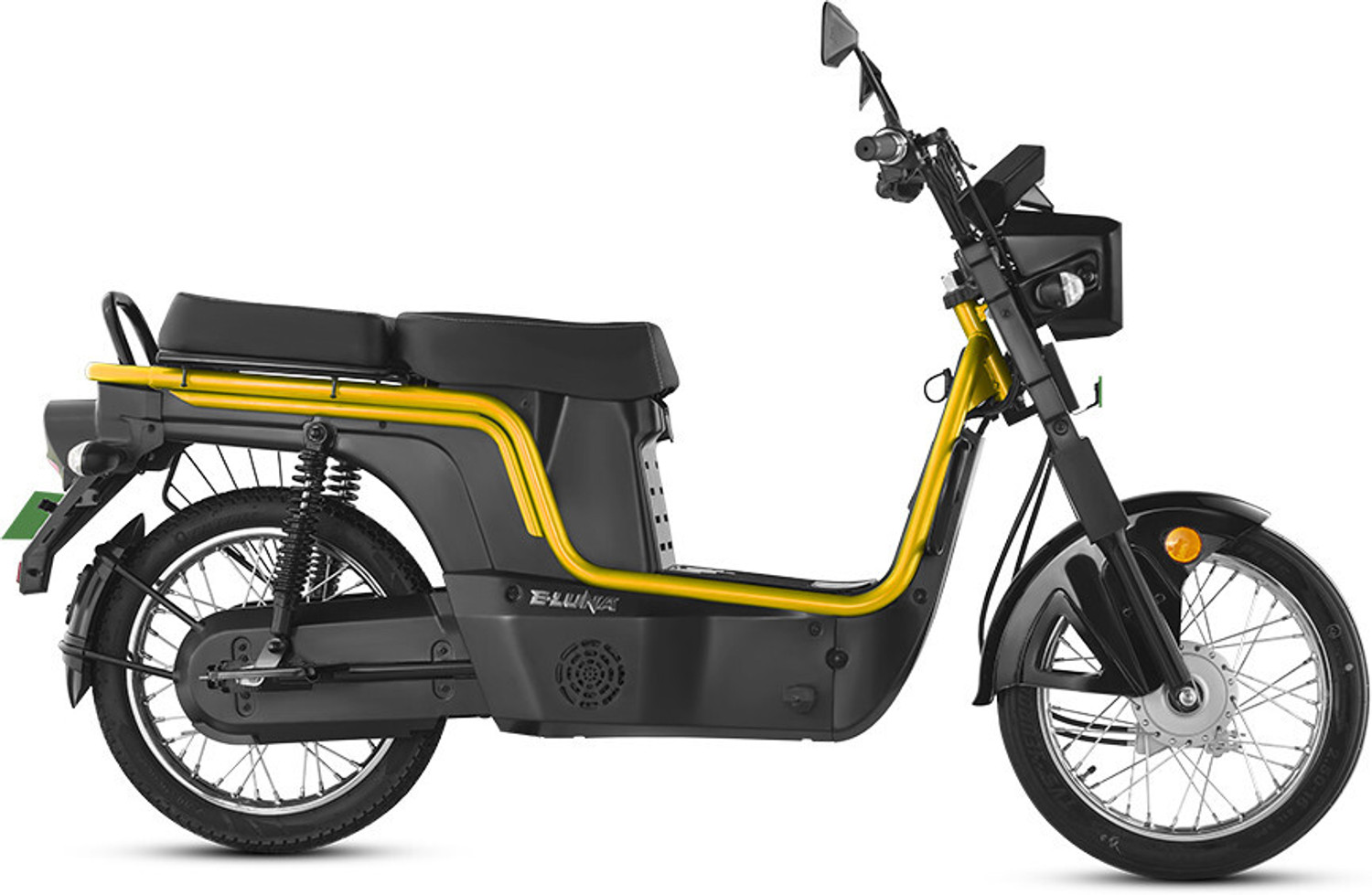 Image of Kinetic Green E Luna X3 Booking for Ex-Showroom Price (with Portable Charger, Pearl Yellow)