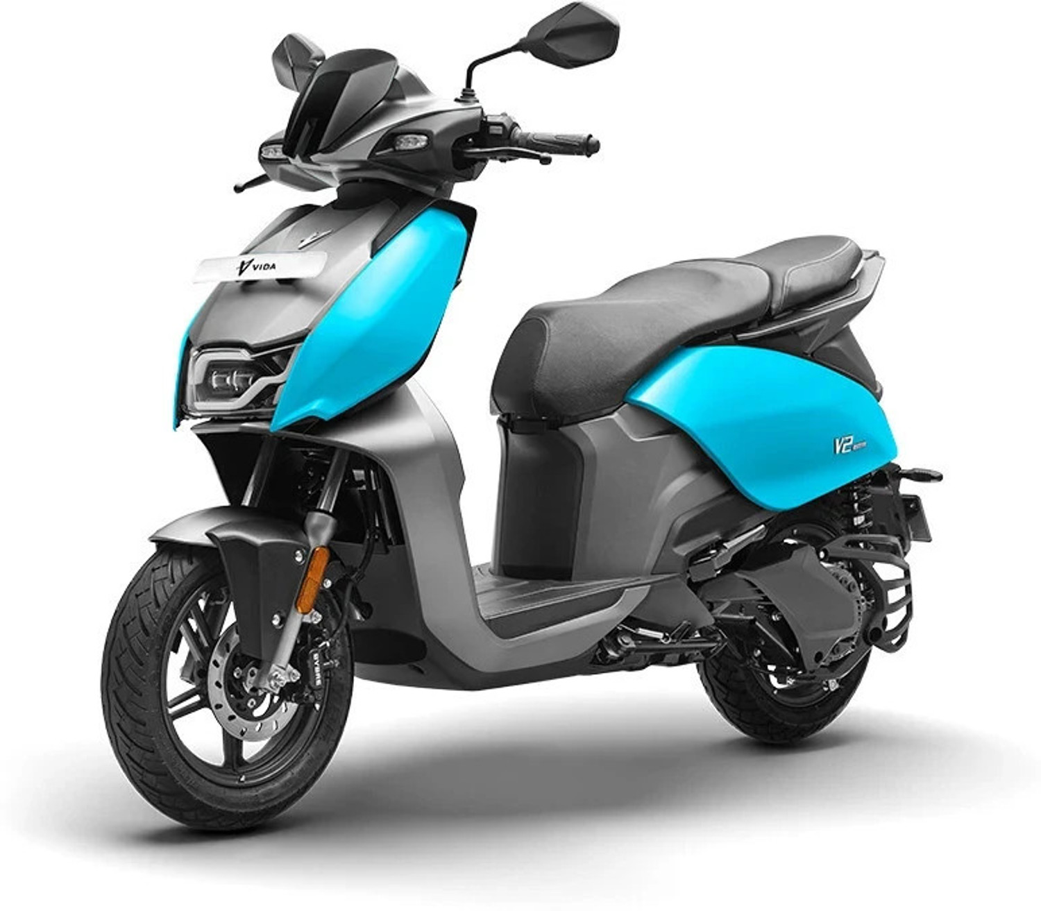 Image of VIDA V2 Pro Electric Scooter by Hero MotoCorp Booking for Ex-Showroom Price (with Portable Charger, Matte Cyan)