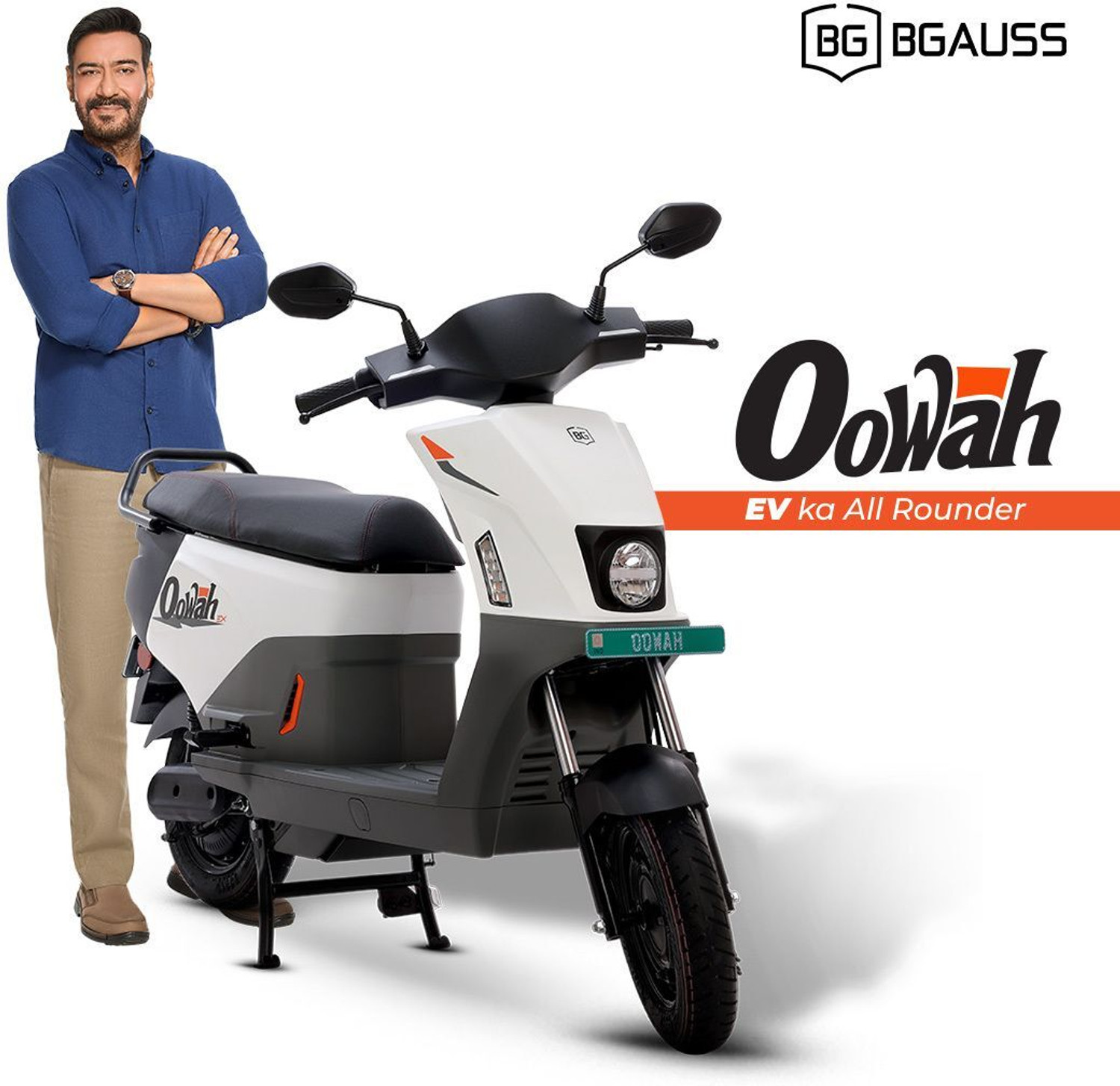 Image of BGauss OOWAH MAX Booking for Ex-Showroom Price (With Charger, Midnight Grey)