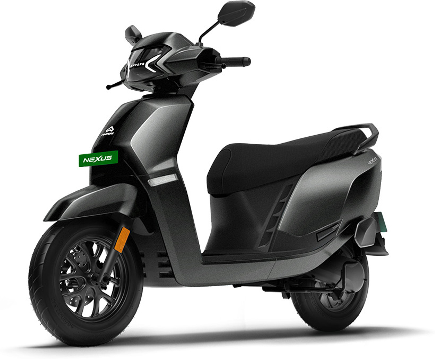 Image of Ampere Nexus EX+ with Intellipack Electric Scooter by Greaves 136 km IDC Range I Next Gen LFP Battery Booking for Ex-Showroom Price (With Charger, Carbon Knight)