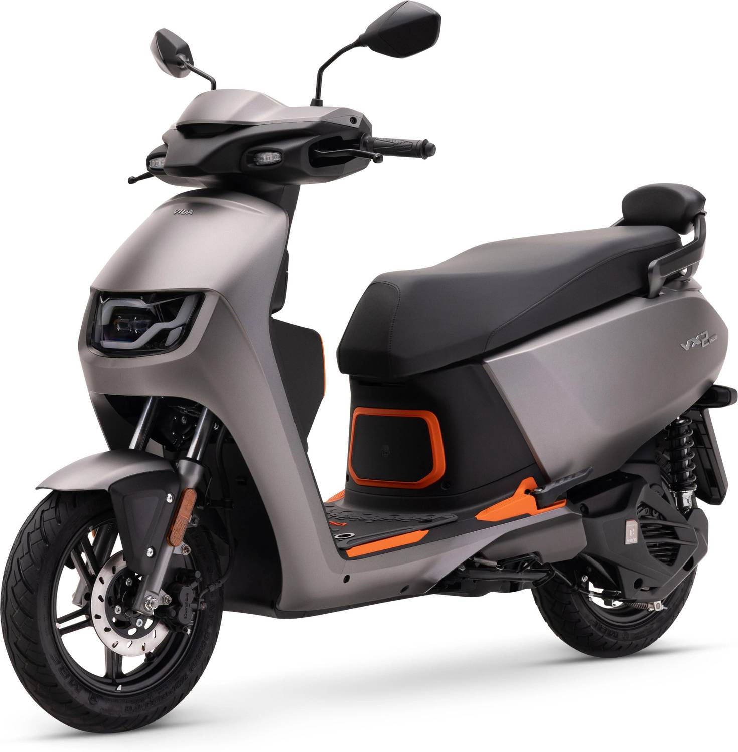 VIDA VX2 Plus Electric Scooter, Matt Gun Metal Grey - Image 1