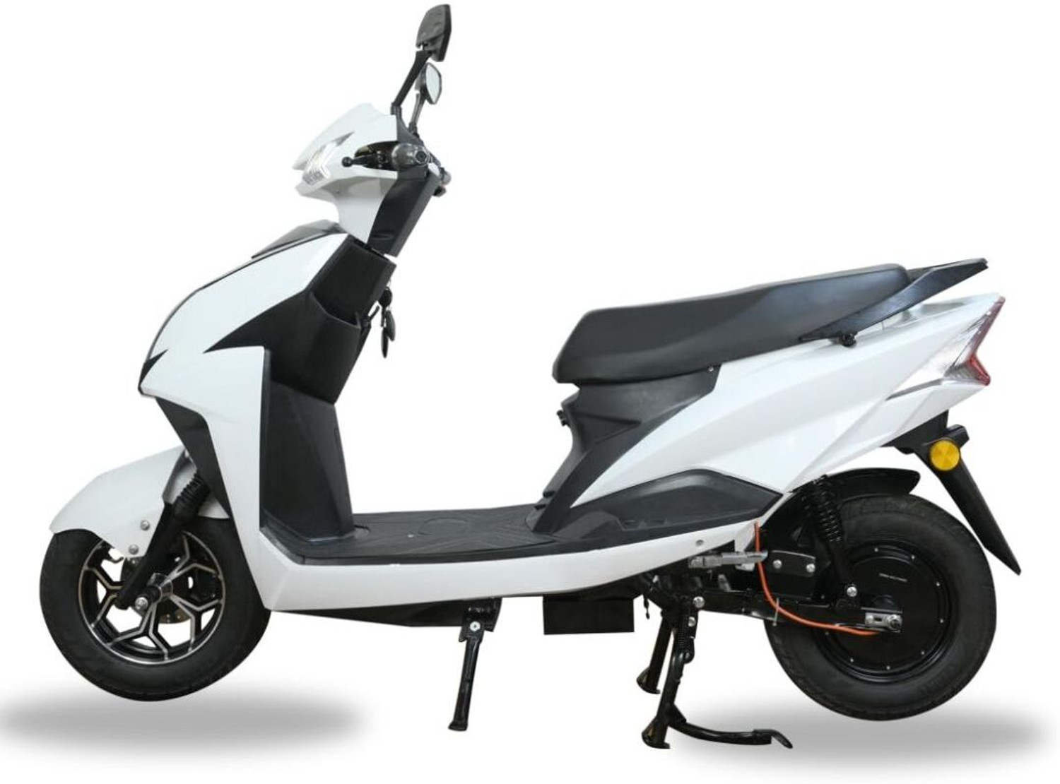 Image of Green Invicta White 80KM Booking for Ex-Showroom Price (with Portable Charger, White)