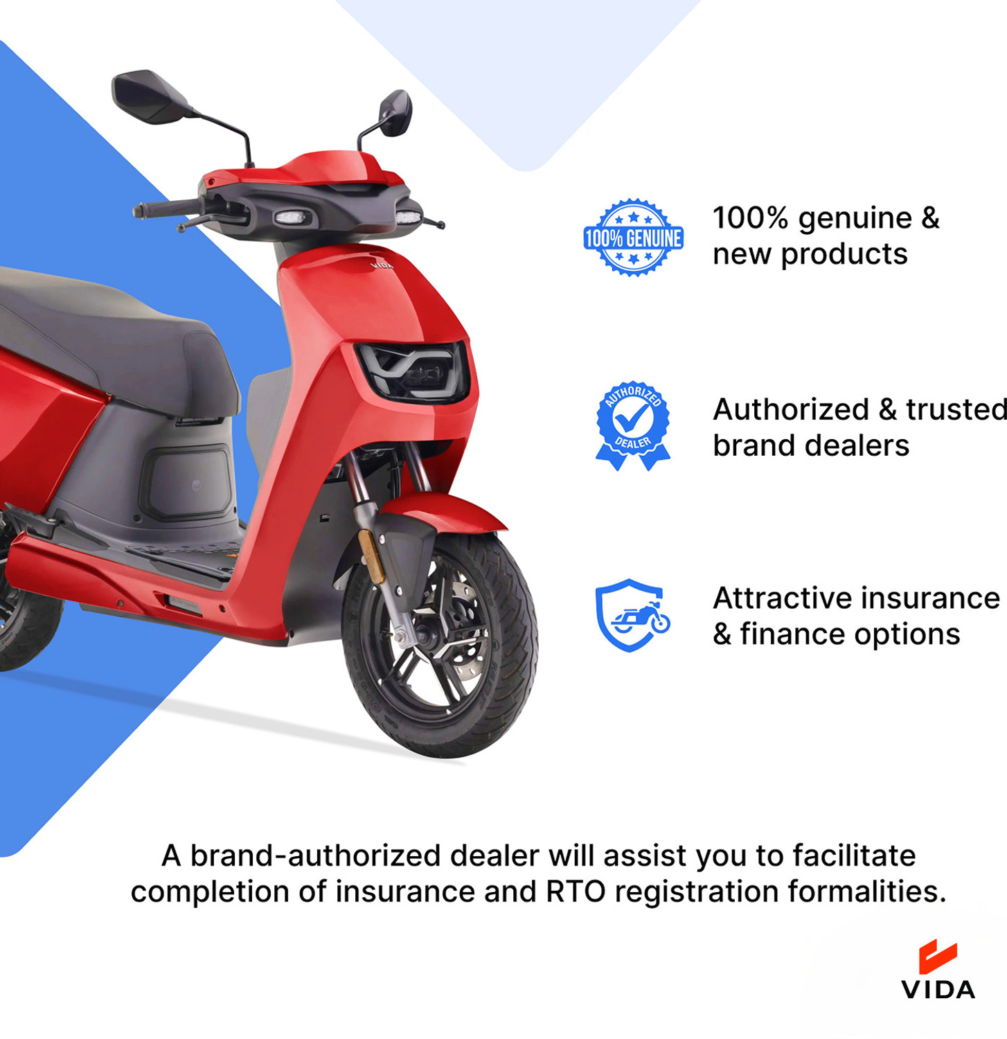 Image of VIDA VX2 GO RQ Booking for Ex-Showroom Price (with Portable Charger, Metallic Matt Gun Metal Grey)