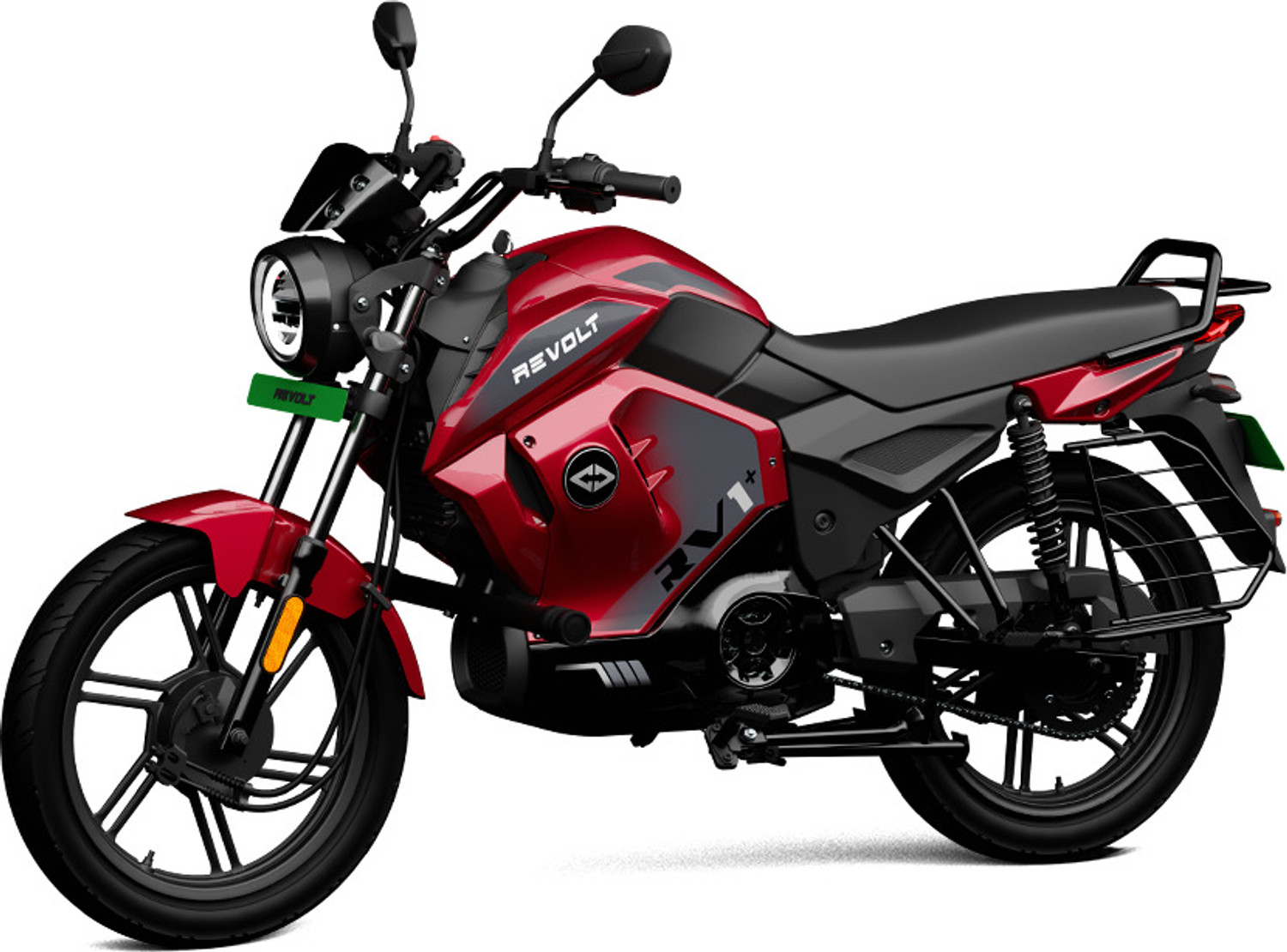 Image of Revolt Motors RV1+ Booking for Ex-Showroom Price (With Charger, Titan Red Silver)