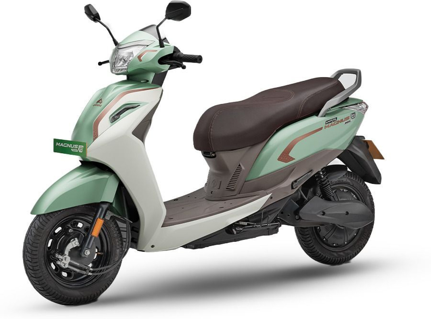 Image of Ampere Magnus GMax with Intellipack Electric Scooter by Greaves 142 km IDC Range I Next Gen LFP Battery Booking for Ex-Showroom Price (With Charger, Matcha Green)