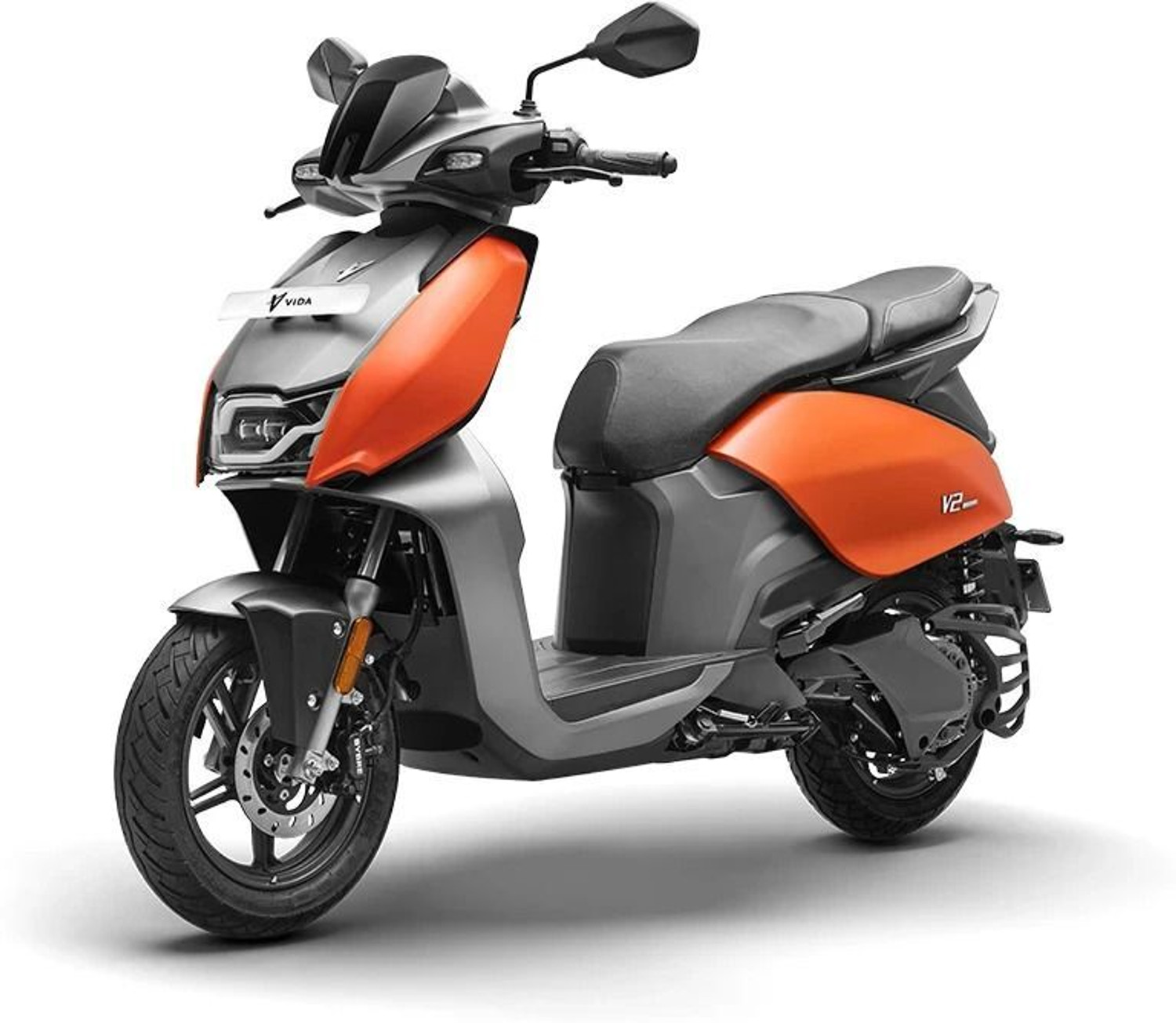 Image of VIDA V2 Plus Electric Scooter by Hero MotoCorp Booking for Ex-Showroom Price (with Portable Charger, Matte Abrax Orange)