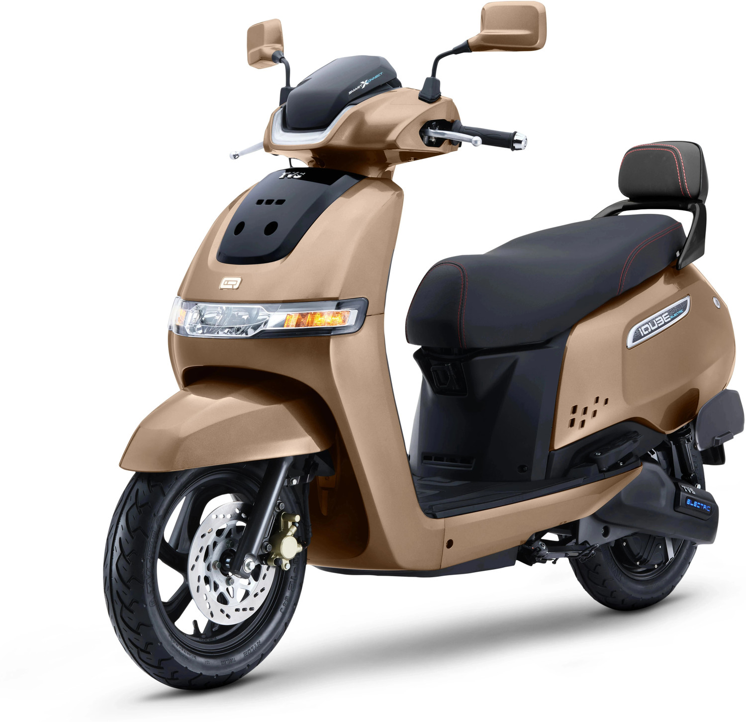 Image of TVS iQube 3.5 kWh Booking for Ex-Showroom Price (With Charger, Walnut Brown)