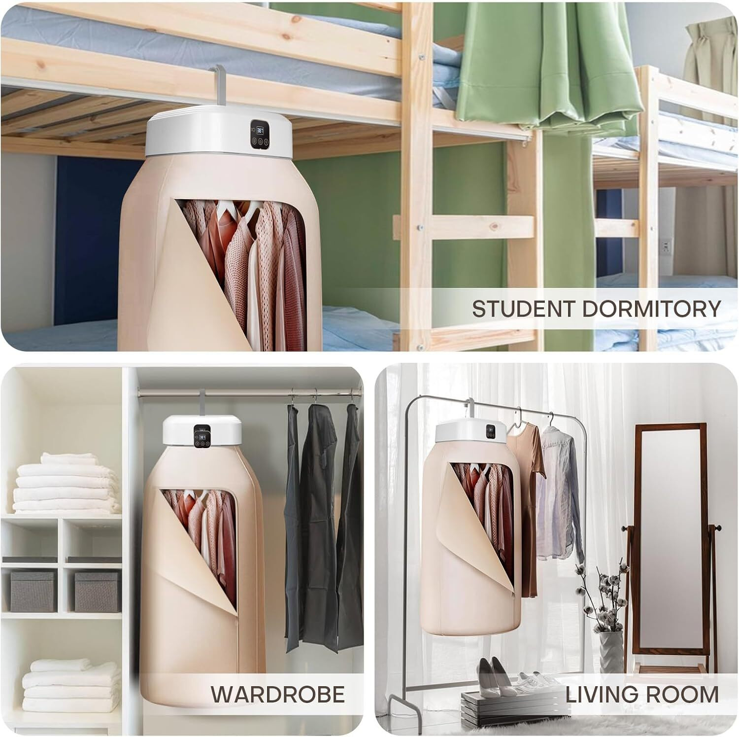 Image of Voltegic Quick and Easy to Use Small /Compact Dryer Machine Electric Cloth Dryer