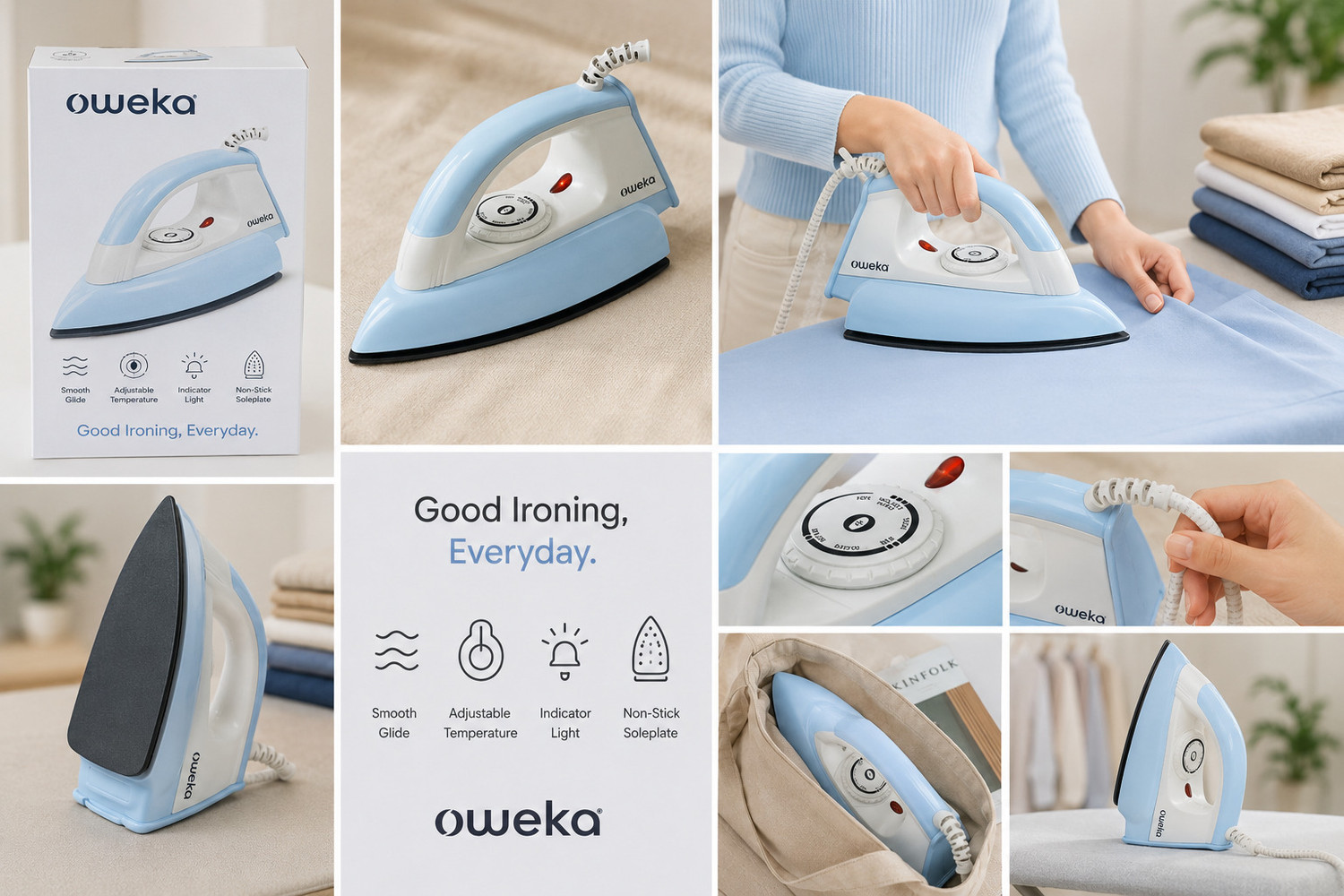 Image of Oweka ODiO751 750 W Dry Iron (Blue)